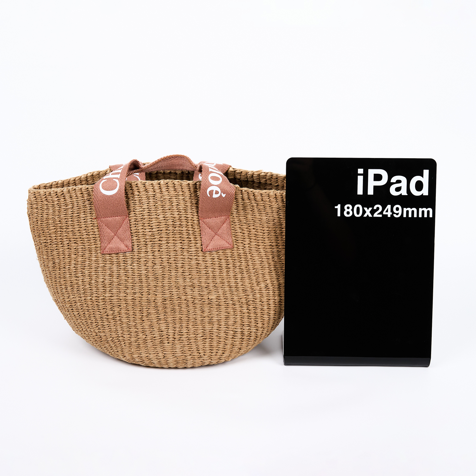 蔻依 CHLOE Kids 手提包  粉色MIFUKO草編WOODY 無附屬品