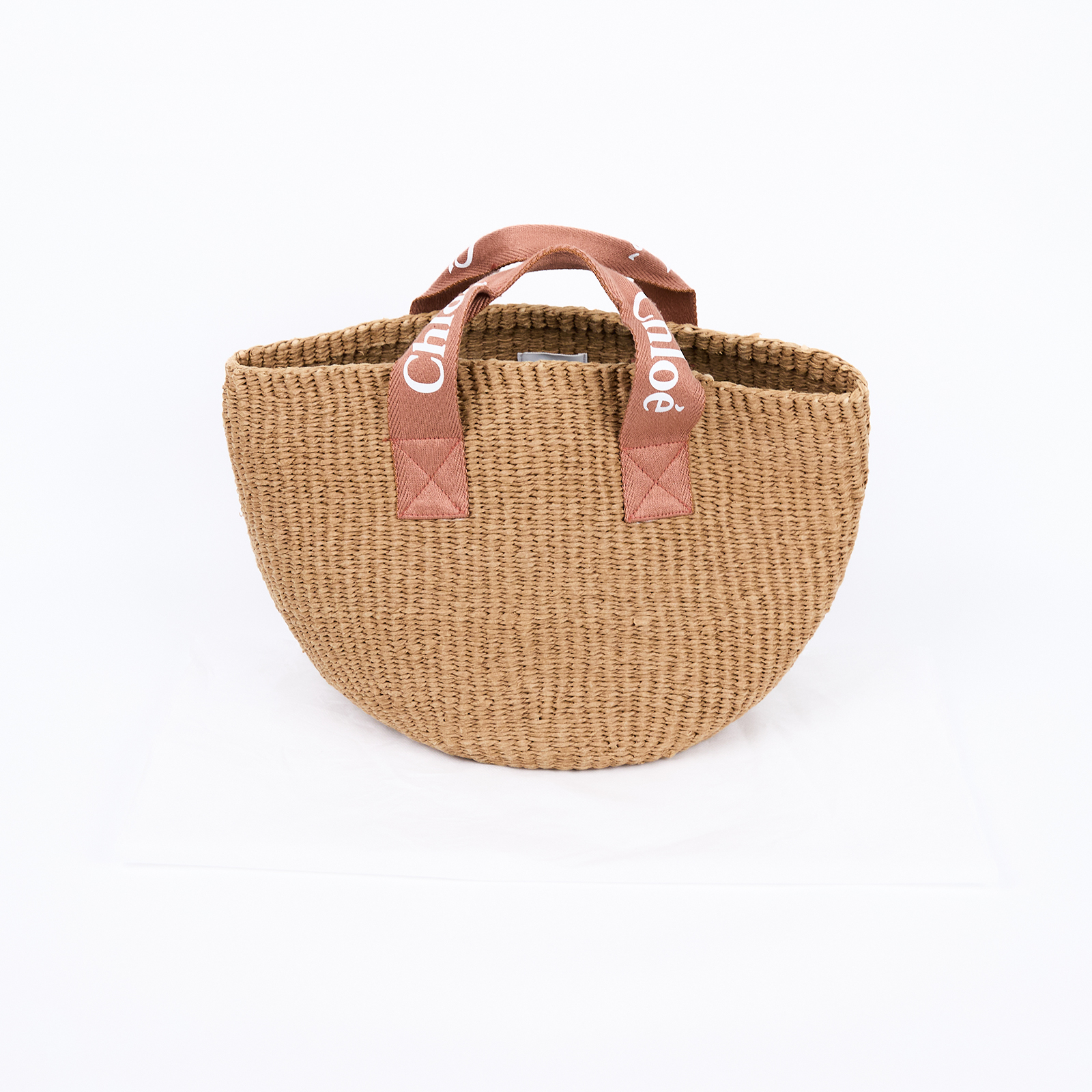 蔻依 CHLOE Kids 手提包  粉色MIFUKO草編WOODY 無附屬品