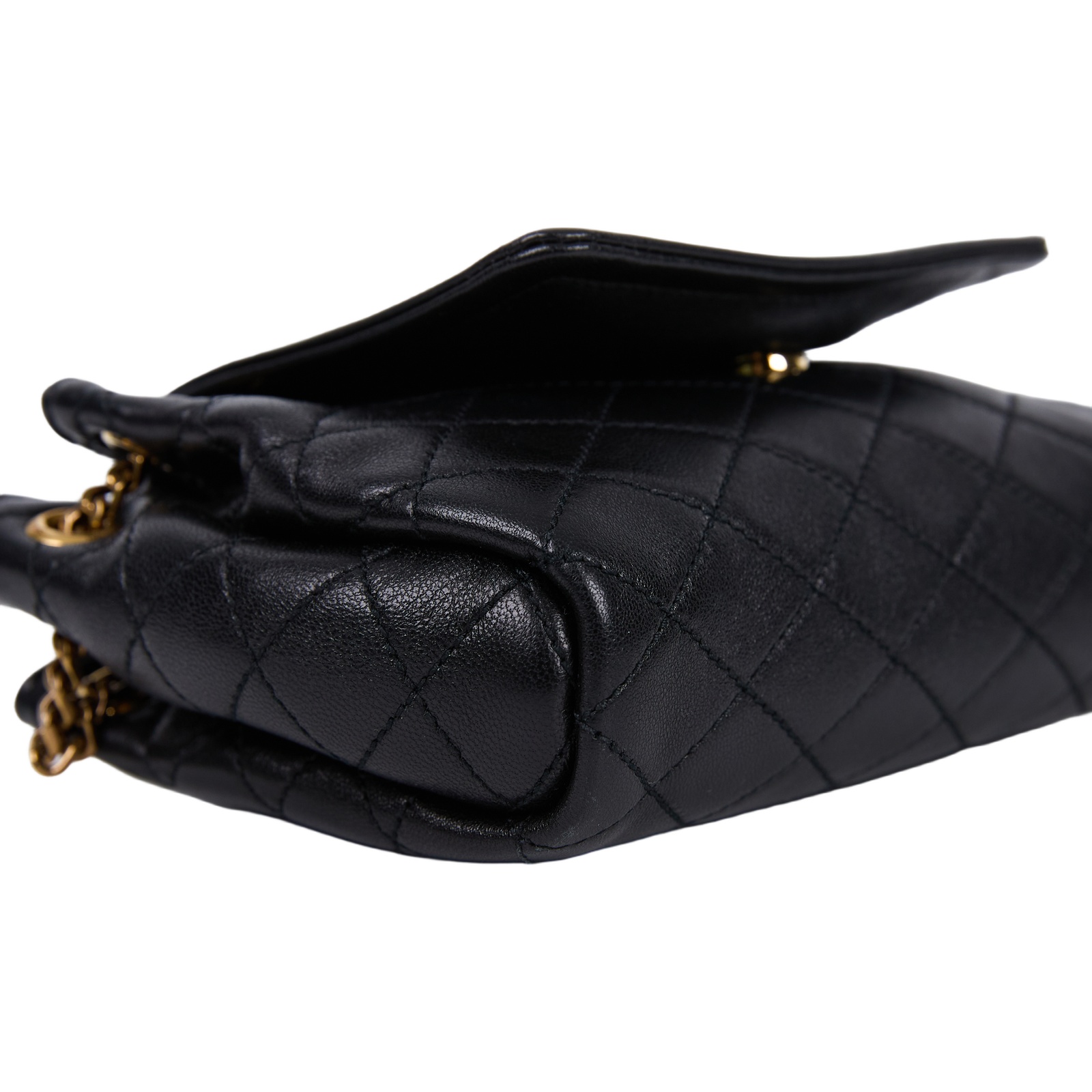 聖羅蘭 YSL SAINT LAURENT Nolia 小羊皮 迷你 手袋 肩背包 金色五金 6727381EL07  原廠盒子/防塵袋/購買證明