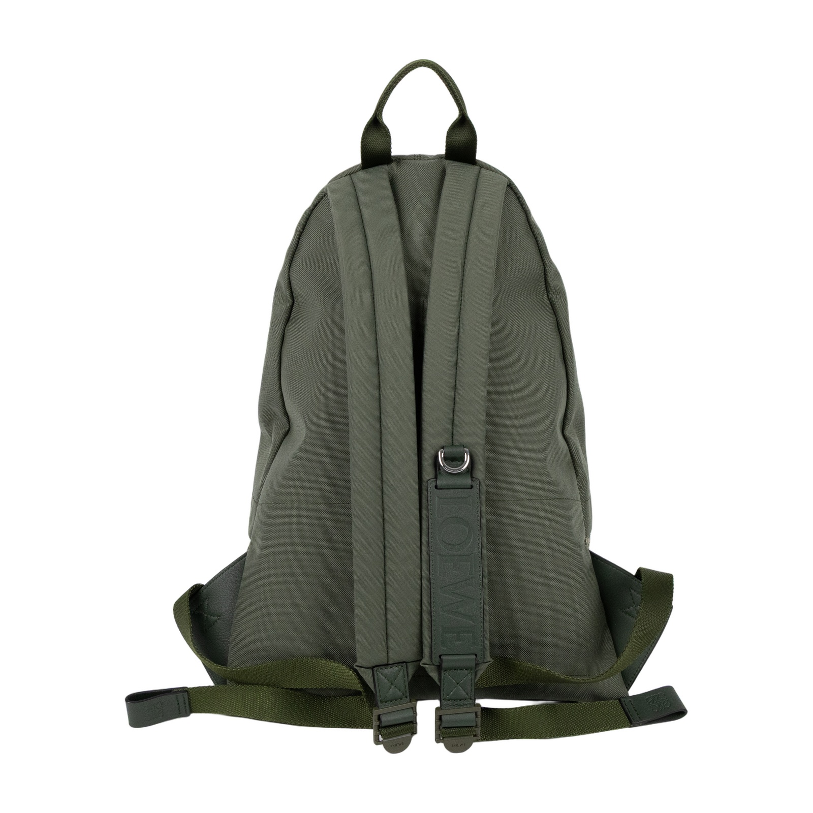 羅意威 LOEWE Round Slim 後背包 B664R17X01 綠帆布後背包 無附屬品
