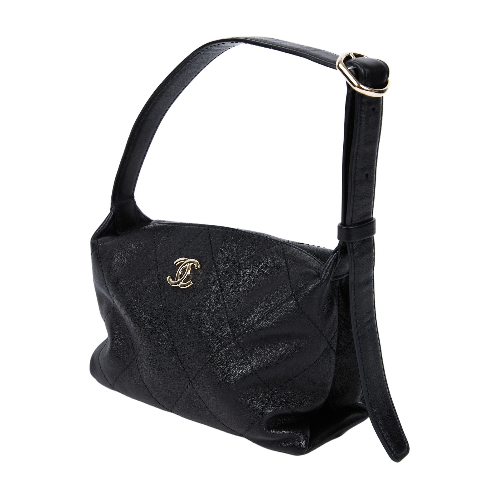 香奈兒 CHANEL Hobo 迷你 流浪包 AS6138 晶片款 黑HOBO肩背包 無附屬品