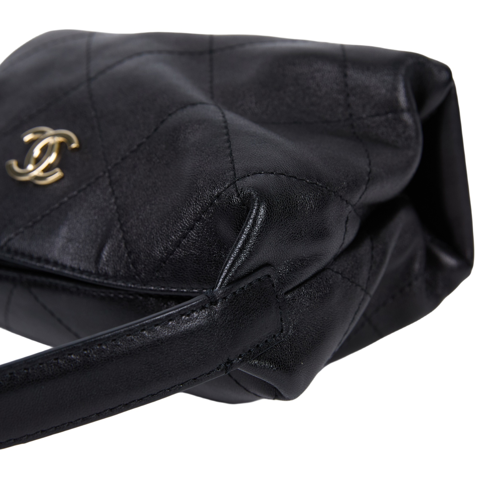 香奈兒 CHANEL Hobo 迷你 流浪包 AS6138 晶片款 黑HOBO肩背包 無附屬品