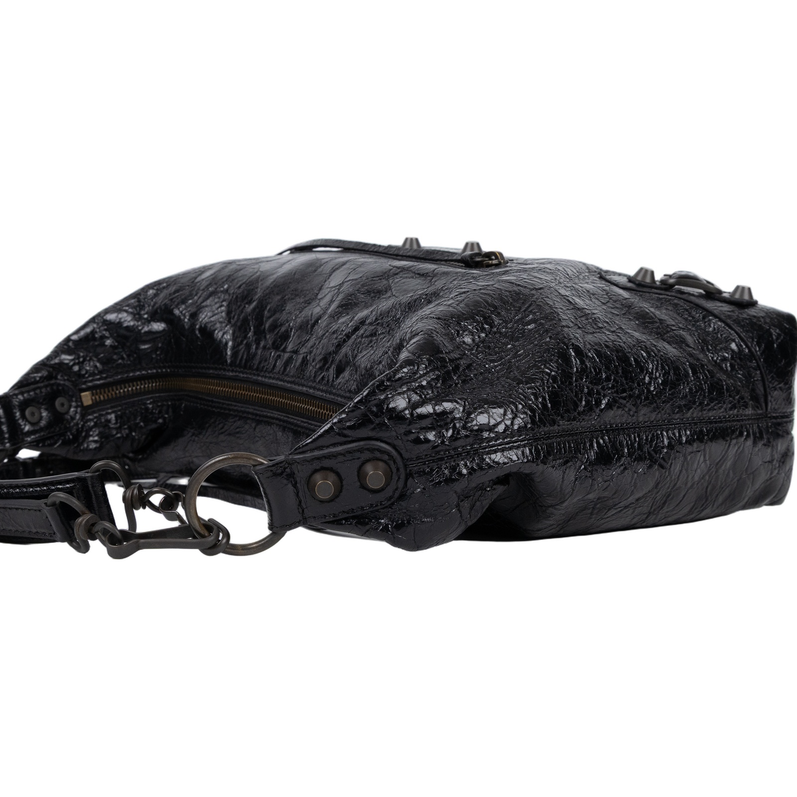 巴黎世家 BALENCIAGA Le City Hobo 機車包 手提包 肩背包 斜背包 流浪包 小型 8525692ABEK  防塵袋/背帶/台灣銷售明細/品控卡