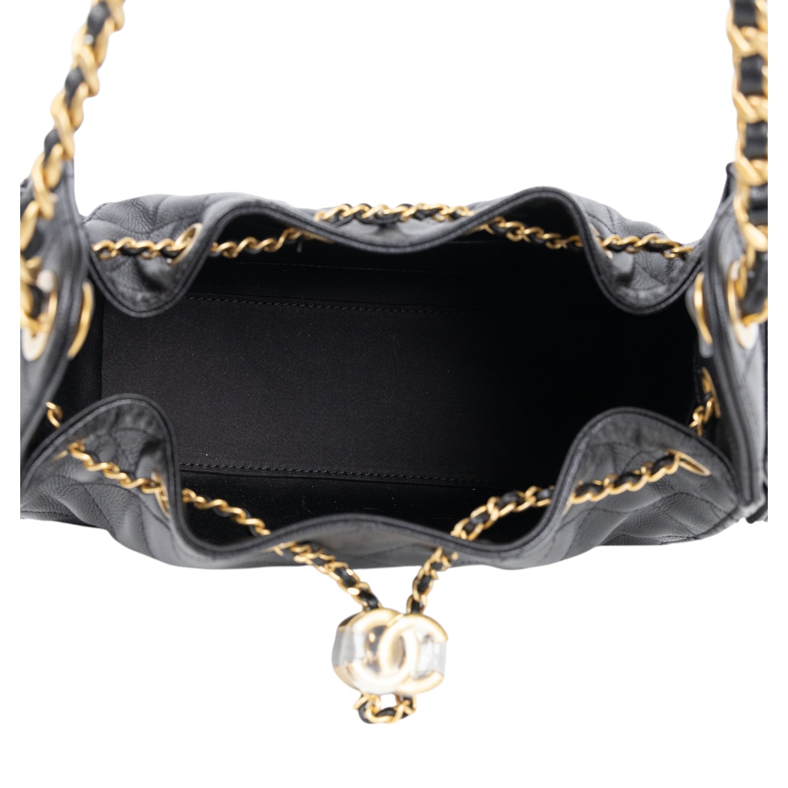 香奈兒 CHANEL 25 迷你包 AS5631 B20304 黑金荔枝25包 MINI 原廠盒子/防塵袋/購買證明