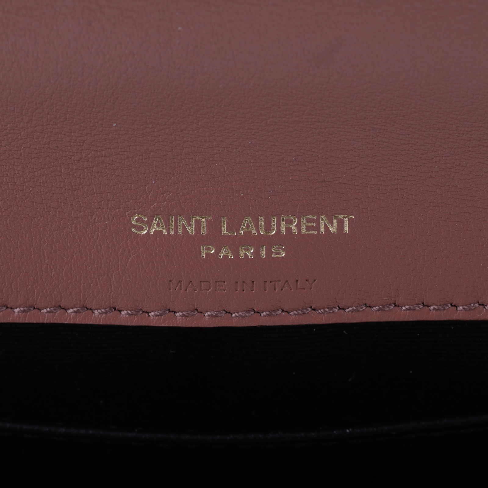 聖羅蘭 YSL SAINT LAURENT College 亮面 裂紋皮革 迷你 肩背 手提 鏈條手袋 779430DZH07 粉麂皮迷你學院包 無附屬品