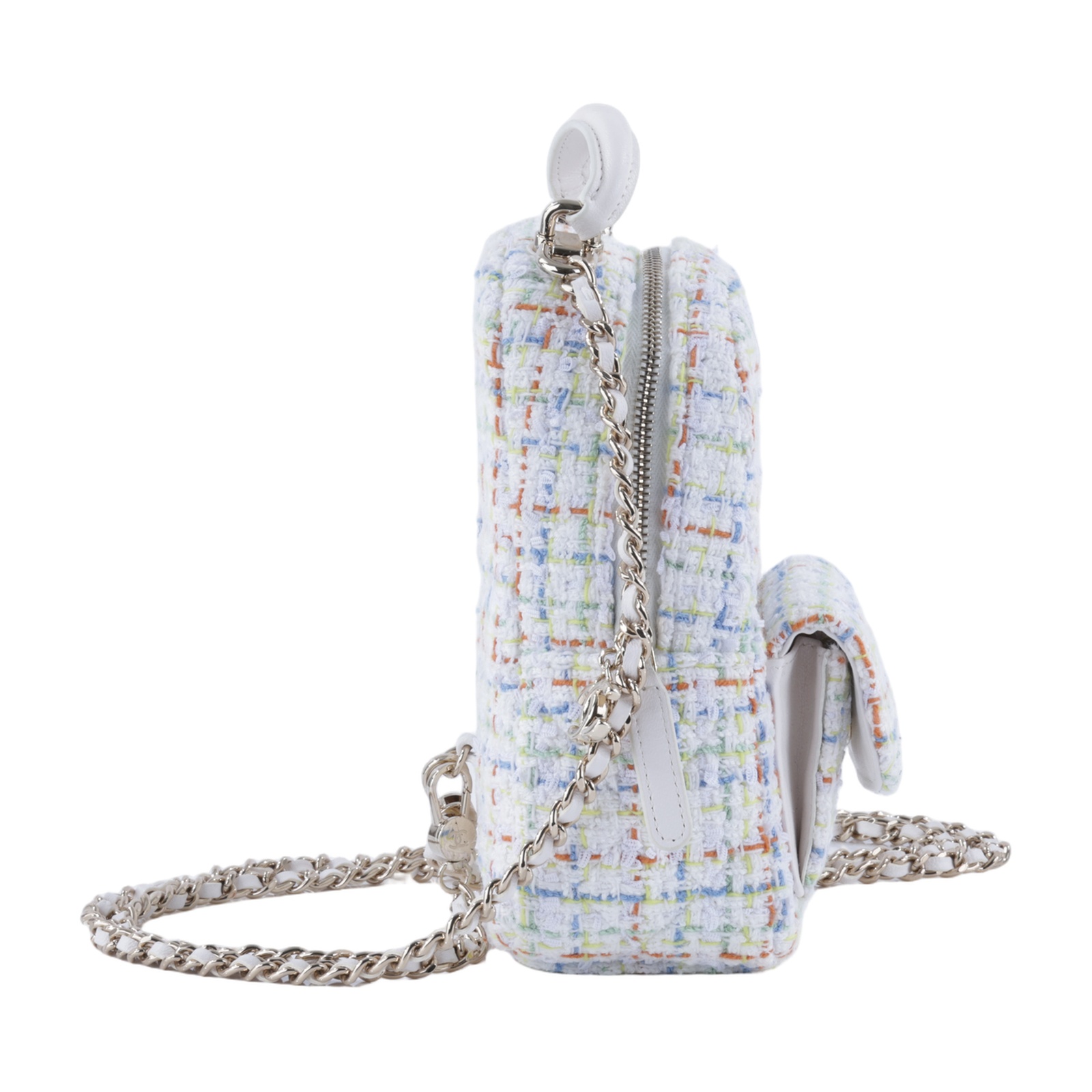 香奈兒 CHANEL 經典 迷你 後背包 AP3753 B19061 晶片款 白毛呢後背包 無附屬品
