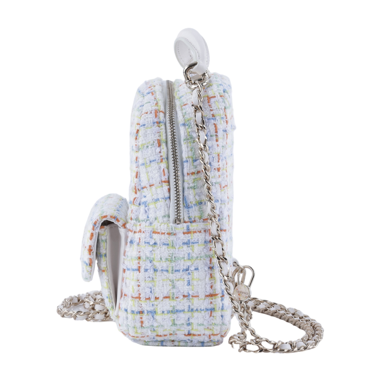 香奈兒 CHANEL 經典 迷你 後背包 AP3753 B19061 晶片款 白毛呢後背包 無附屬品