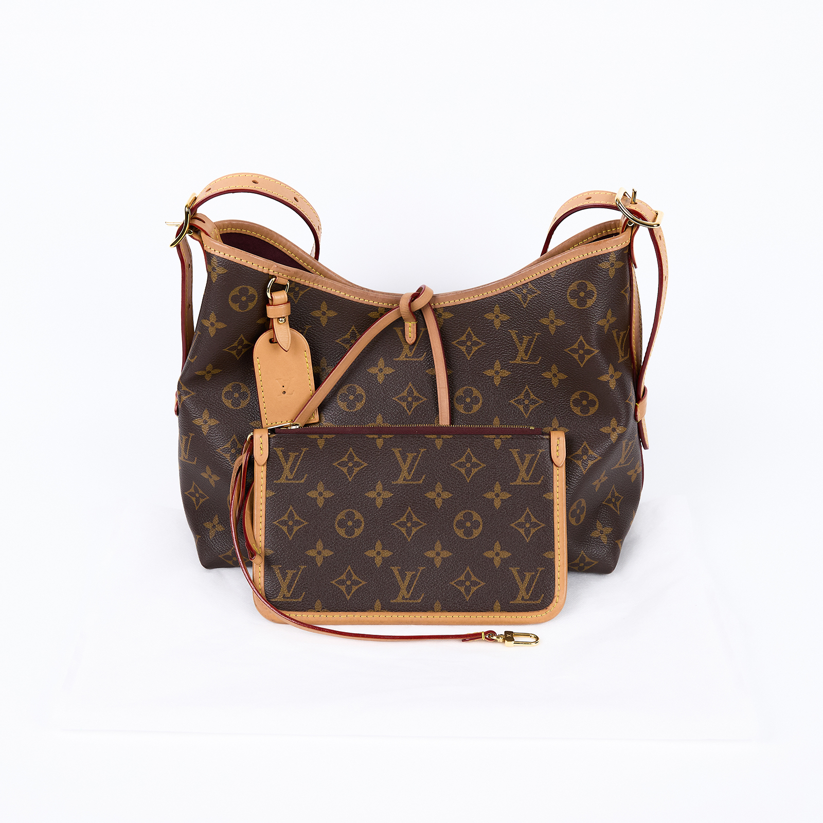 路易威登 LOUIS VUITTON CarryAll PM 原花 肩背包 M46203 晶片款 原花CarryAll PM 內袋/吊牌