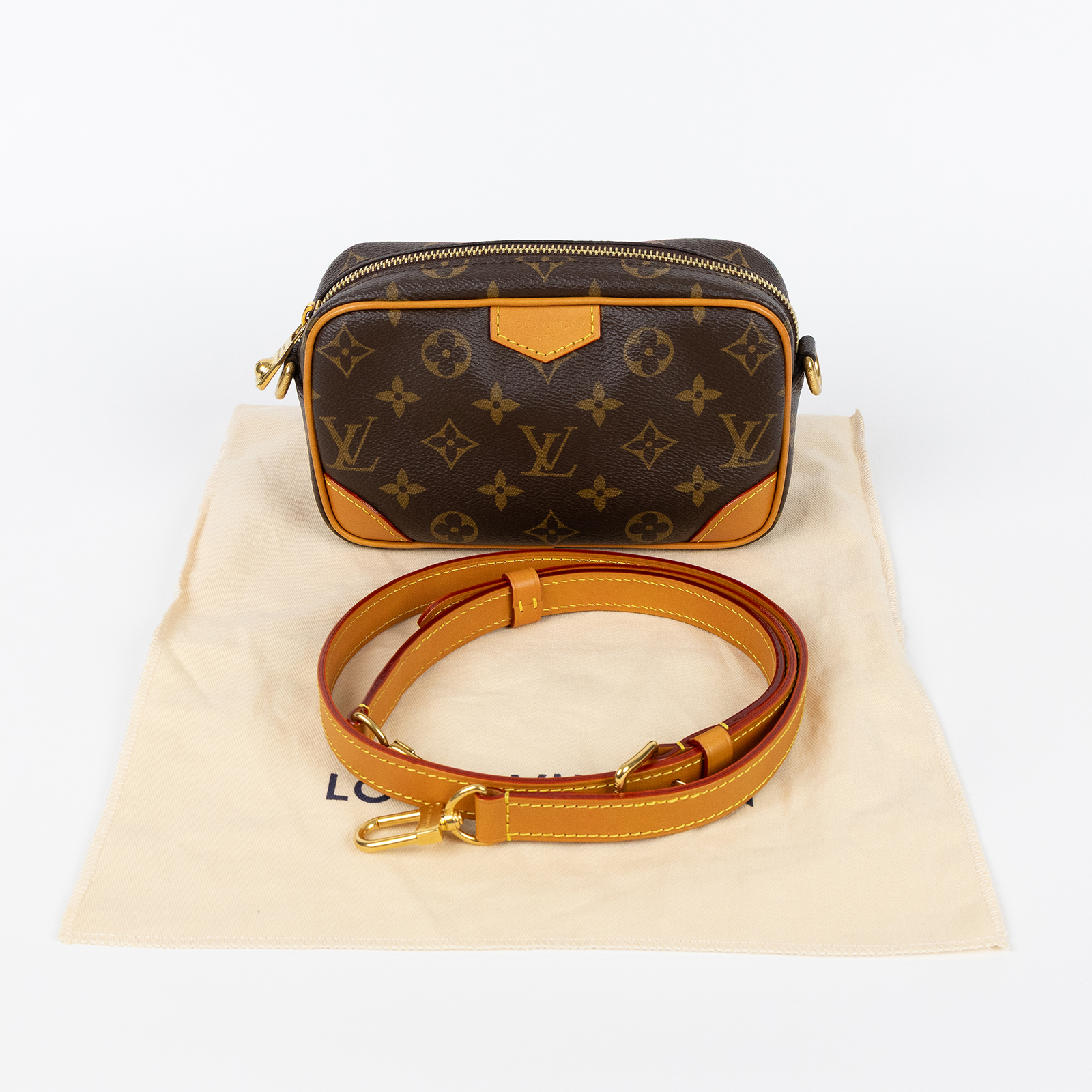 路易威登 LOUIS VUITTON Trocadéro 可穿戴式錢包 斜背包 M14058 晶片款 原花Trocadéro 防塵袋/背帶