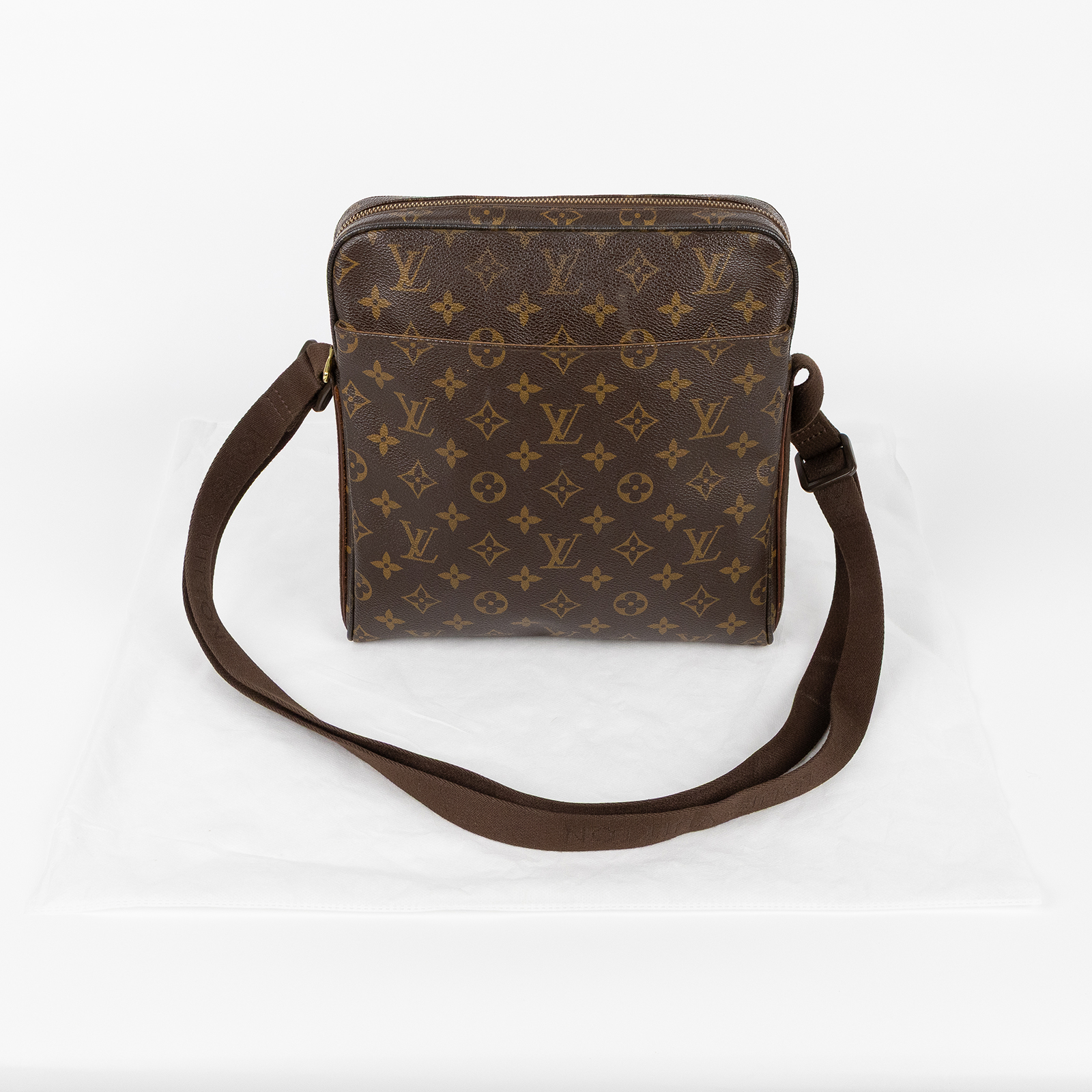 路易威登 LOUIS VUITTON Trotteur Beaubourg 斜肩包 記者包 老花 Monogram  M97037 原花郵差包 無附屬品