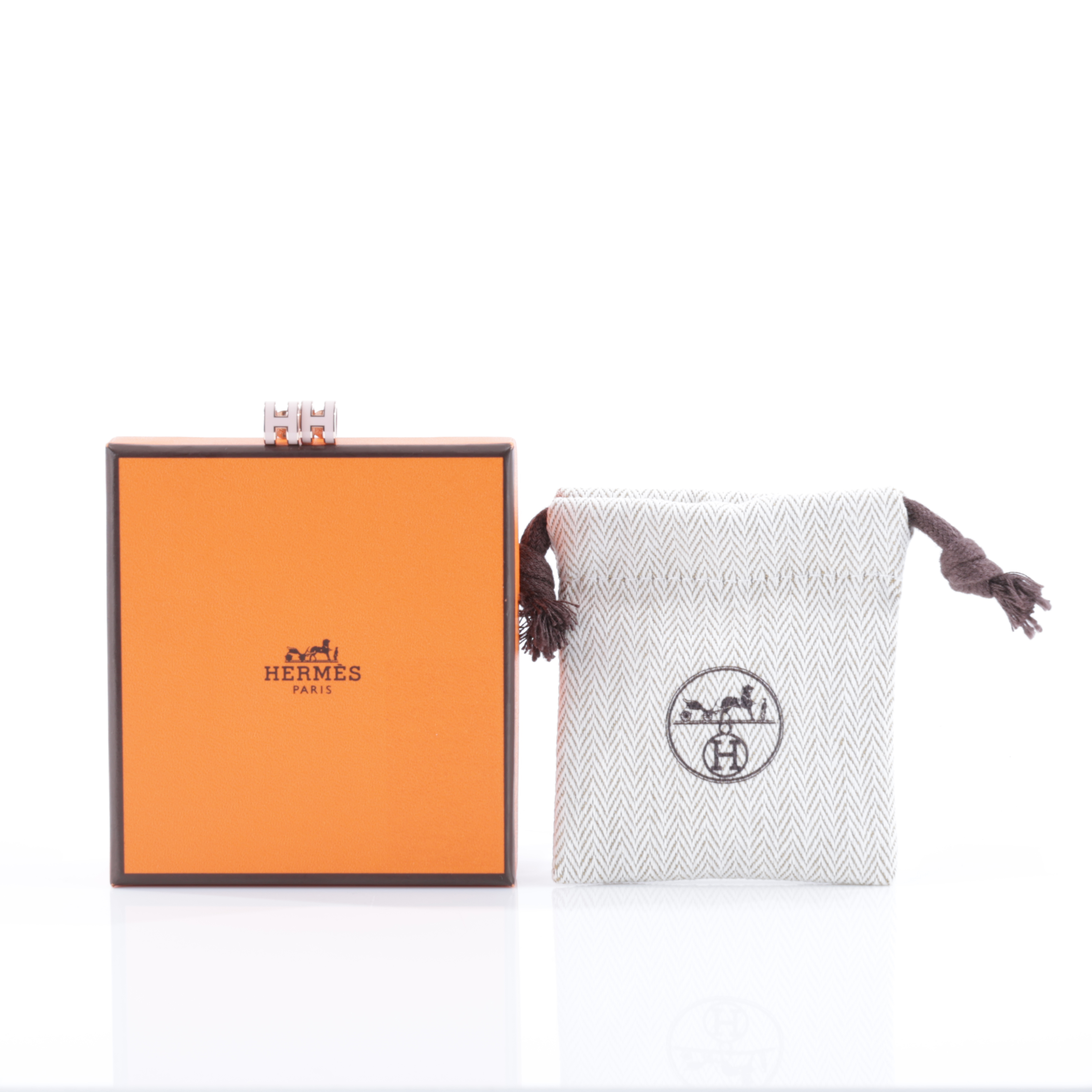 愛馬仕 Hermes Mini Pop H 耳釘 POPHEMINI ST1225 粉色色POP H耳環 原廠盒子/防塵袋