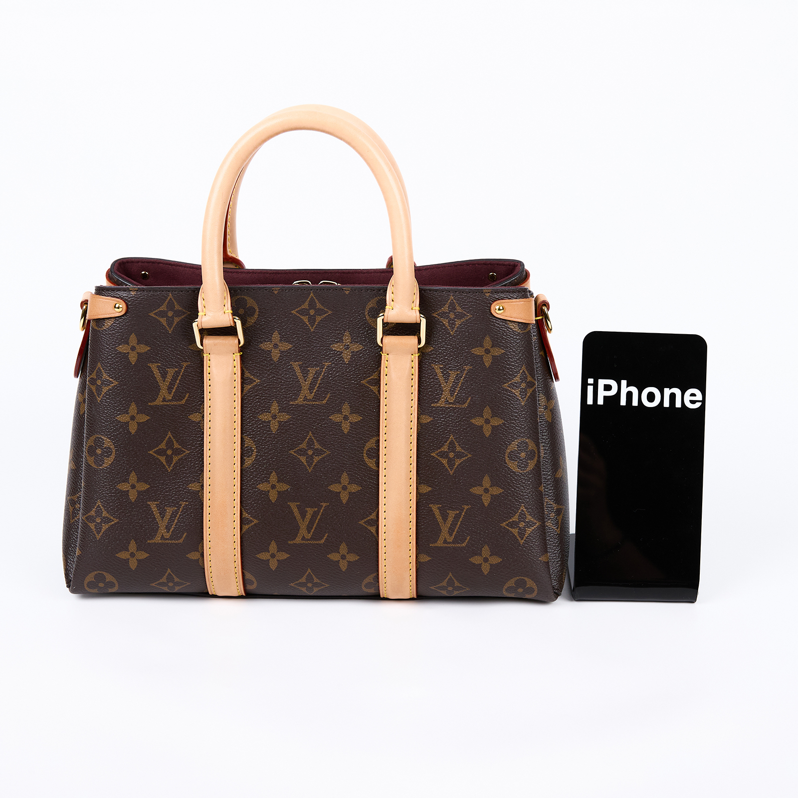 路易威登 LOUIS VUITTON Soufflot MM 手提包 斜背包 M44815 晶片款 原花SOUFFLOT BB 原廠盒子/防塵袋/背帶/吊牌