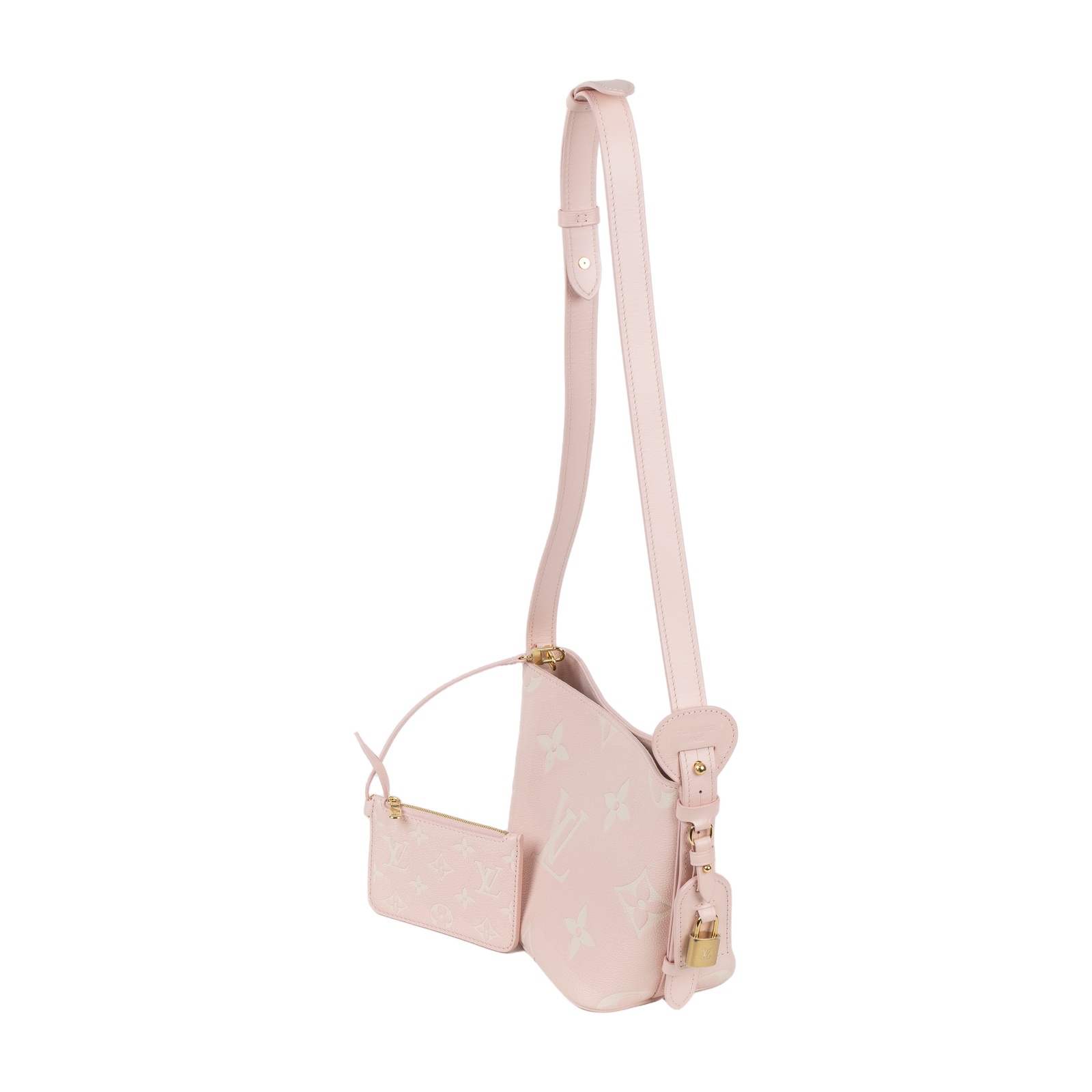路易威登 LOUIS VUITTON All In BB 手提包 壓花粒面牛皮 Pink Quartz M14356 晶片款  防塵袋/內袋