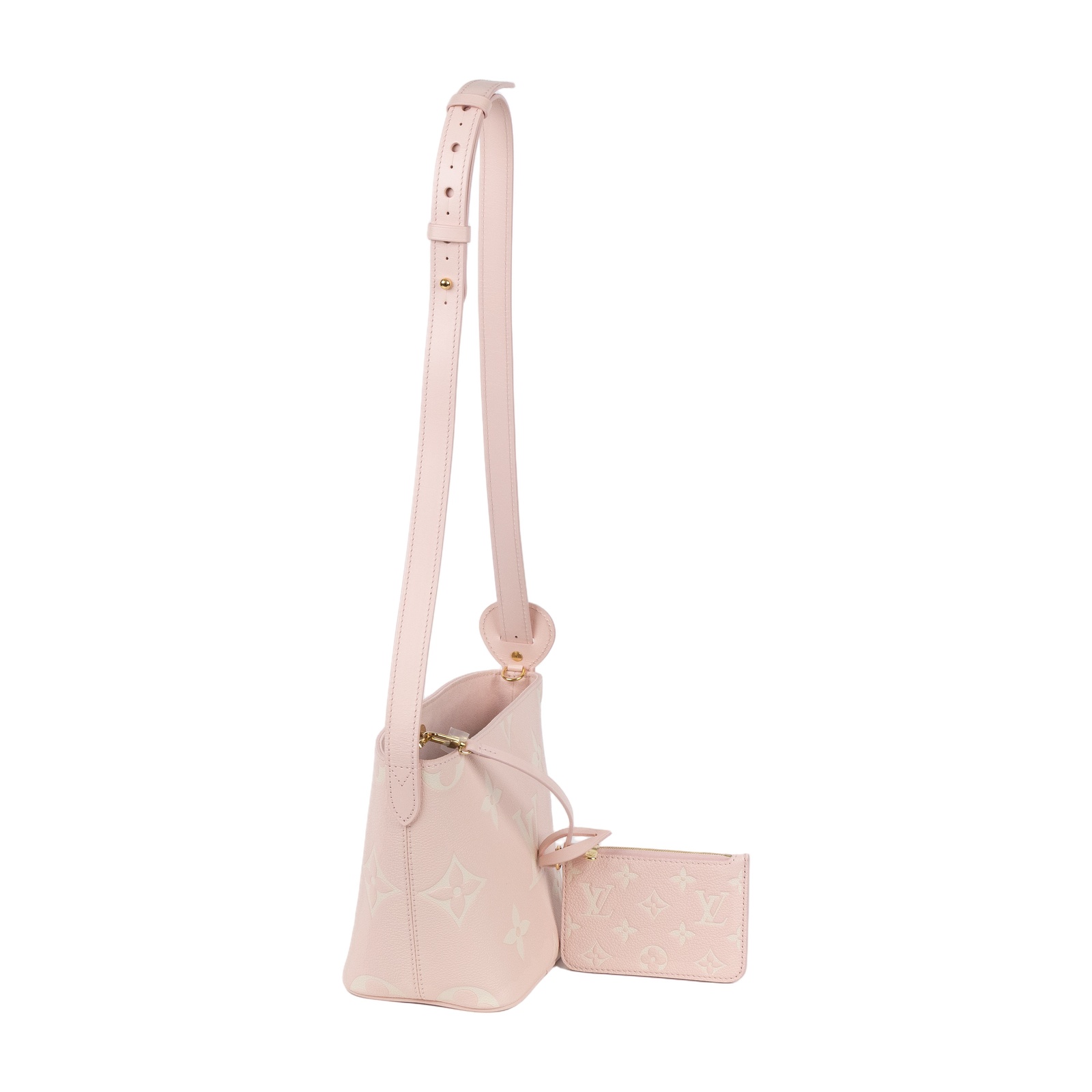 路易威登 LOUIS VUITTON All In BB 手提包 壓花粒面牛皮 Pink Quartz M14356 晶片款  防塵袋/內袋