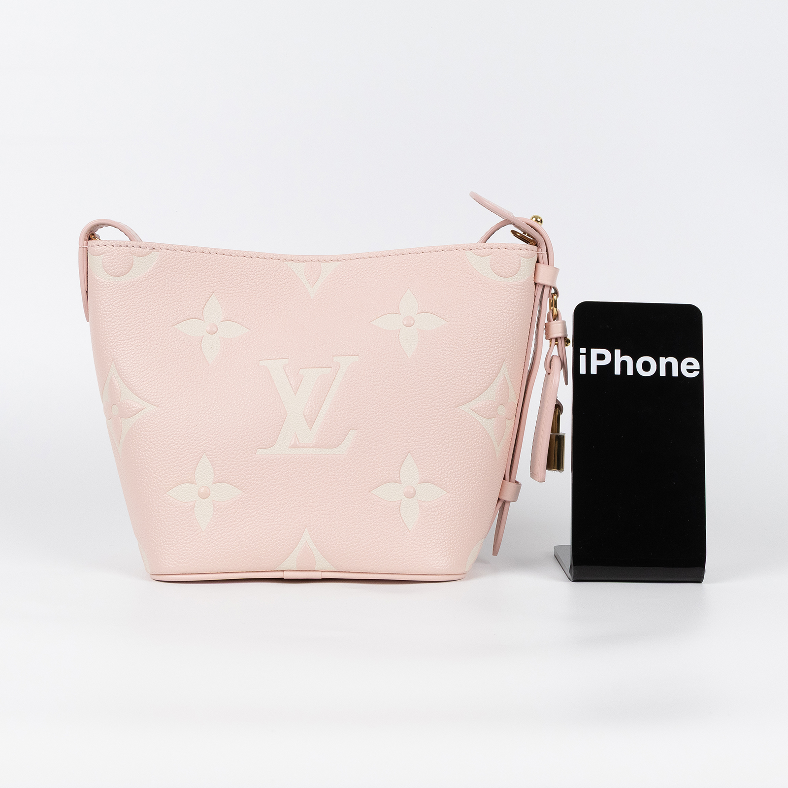 路易威登 LOUIS VUITTON All In BB 手提包 壓花粒面牛皮 Pink Quartz M14356 晶片款  防塵袋/內袋
