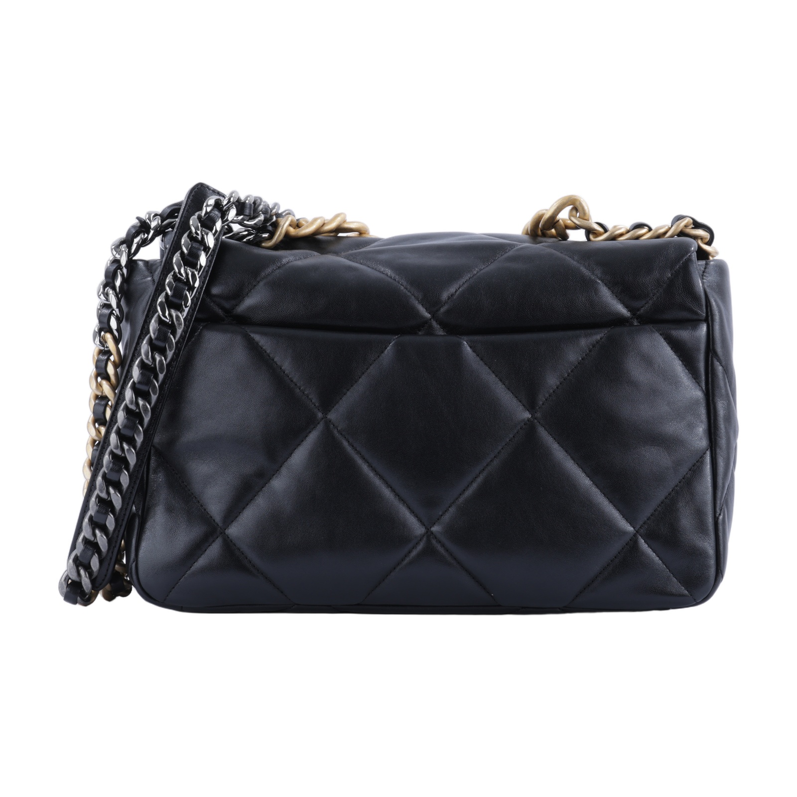 香奈兒 CHANEL 19 大型口蓋包 AS1161 晶片款 黑金羊19包 30CM 原廠盒子(非本款式)/防塵袋