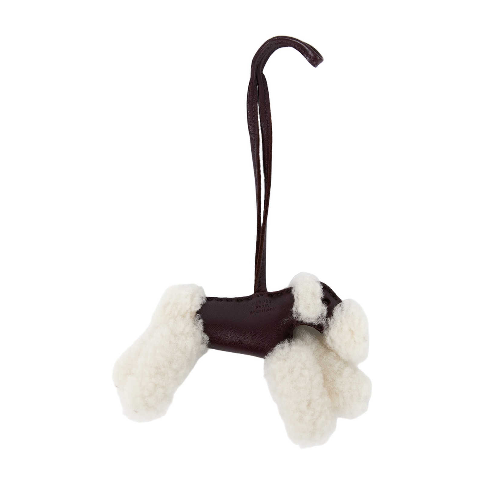 愛馬仕 Hermes Budy charm 吊飾 包掛 狐狸㹴犬 BUDYC U刻 U刻 深咖貴賓狗吊飾 原廠盒子