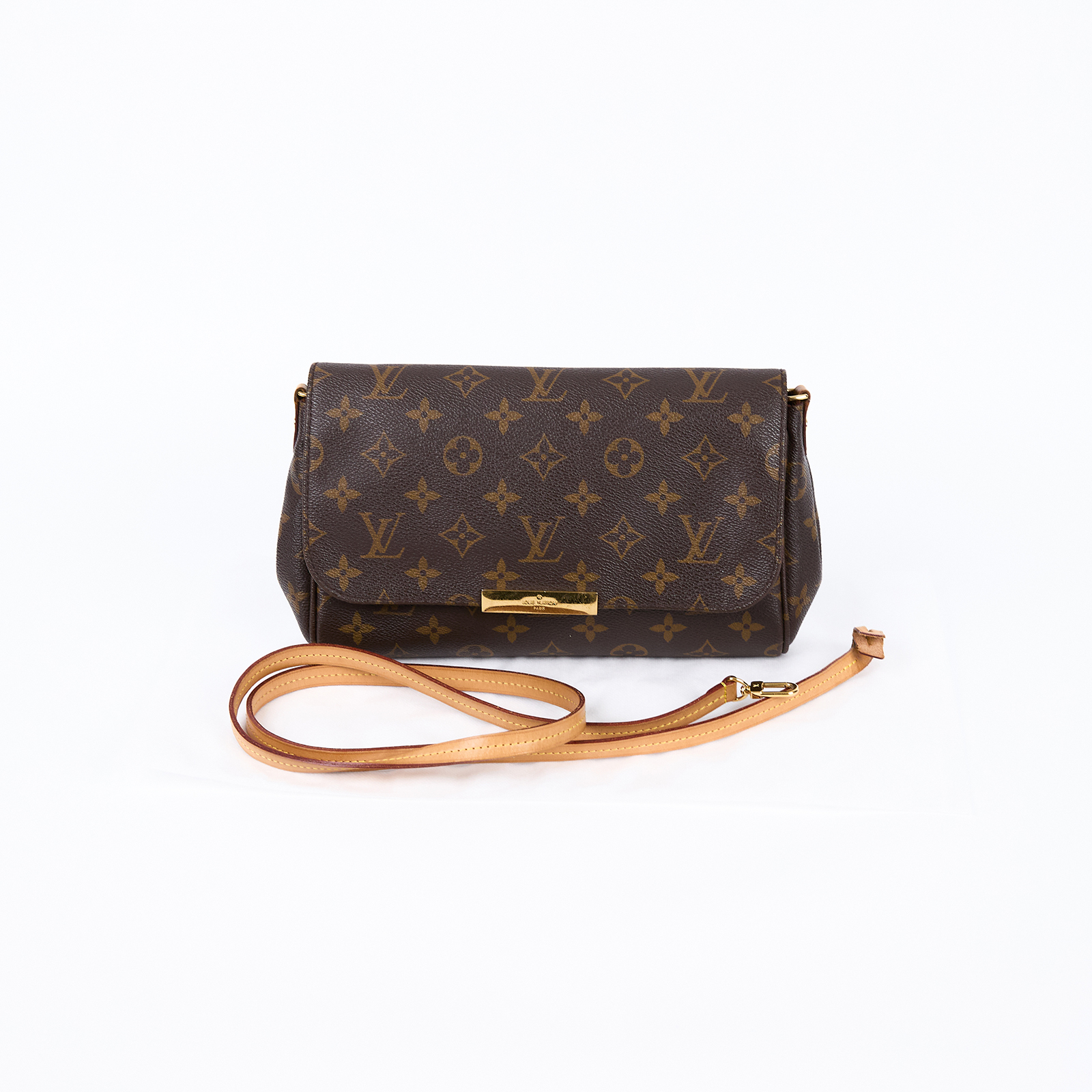 路易威登 LOUIS VUITTON Favorite MM 經典帆布 鍊條肩背包 M40718 原花FAVORITE MM 背帶