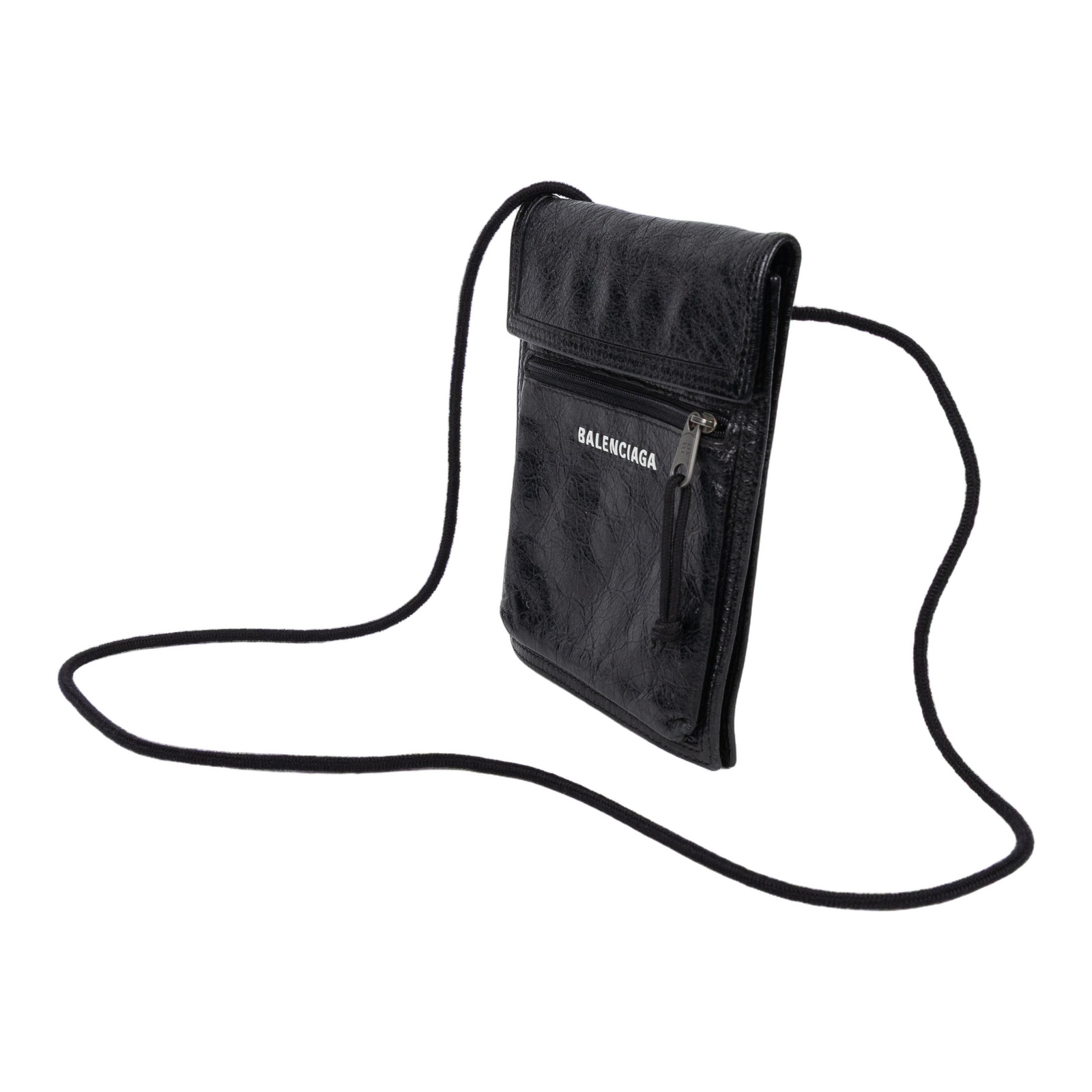 巴黎世家 BALENCIAGA Explorer 小型 小包 532298 黑肩背包 無附屬品