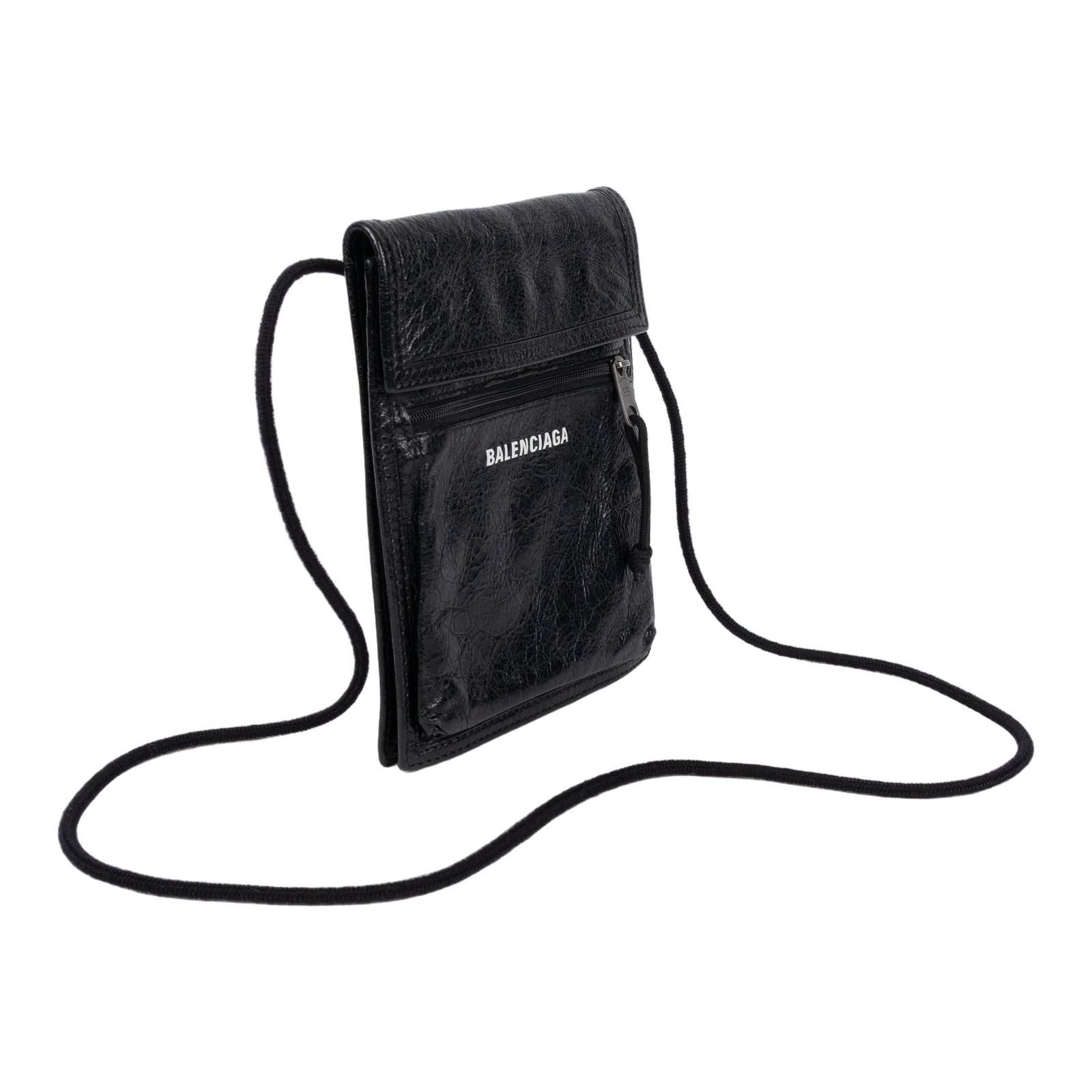巴黎世家 BALENCIAGA Explorer 小型 小包 532298 黑肩背包 無附屬品