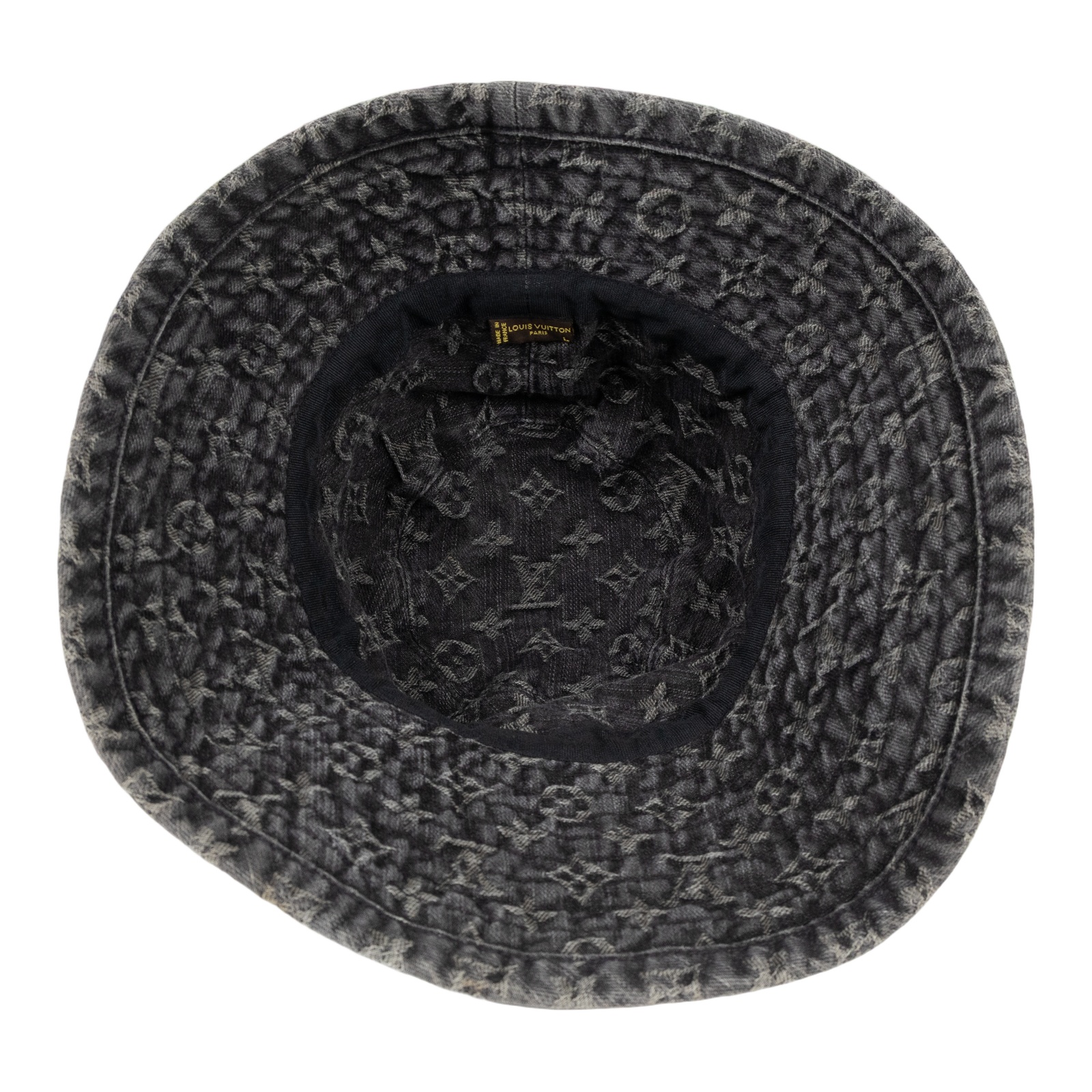 路易威登 LOUIS VUITTON Denim 漁夫帽  黑單寧原花漁夫帽 無附屬品