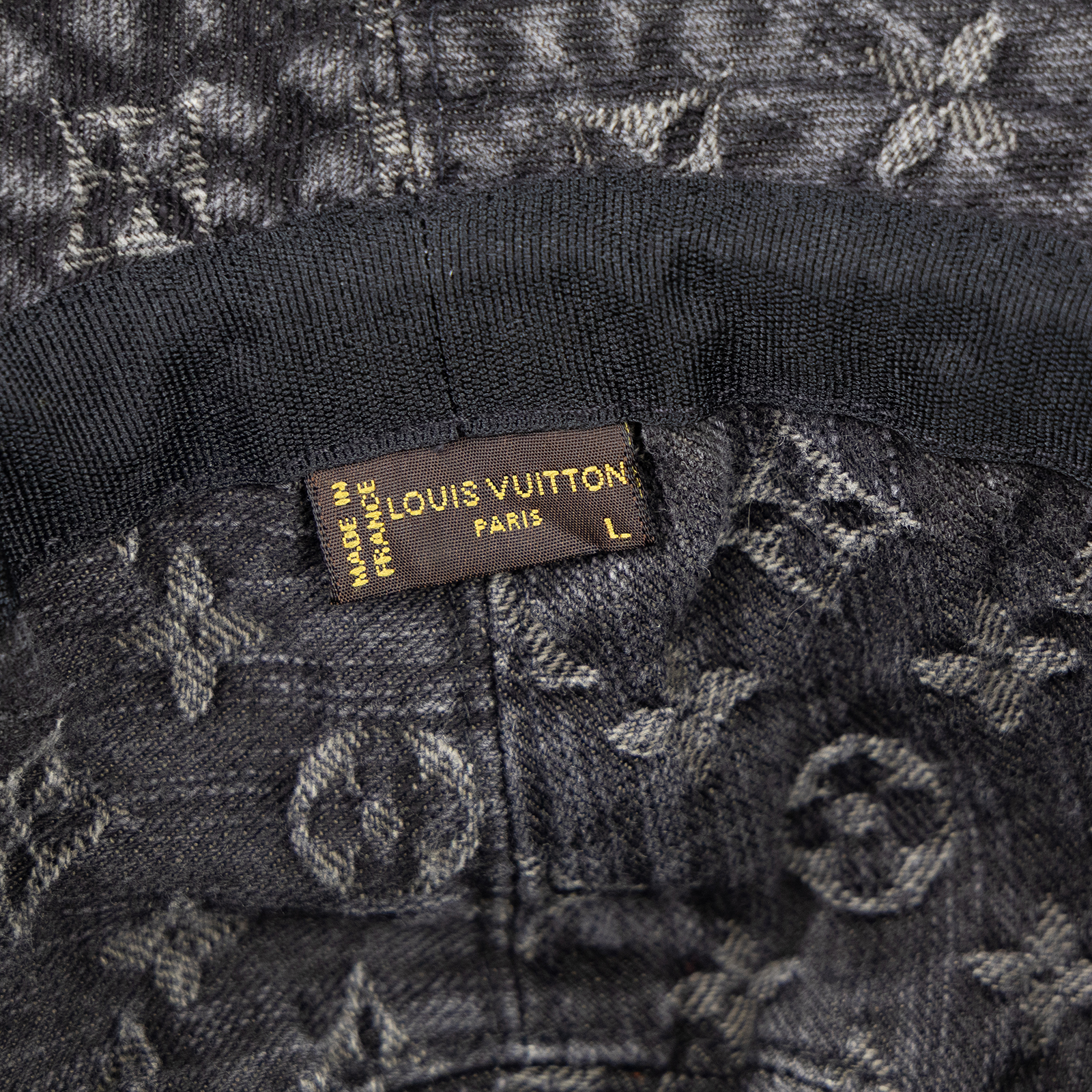 路易威登 LOUIS VUITTON Denim 漁夫帽  黑單寧原花漁夫帽 無附屬品