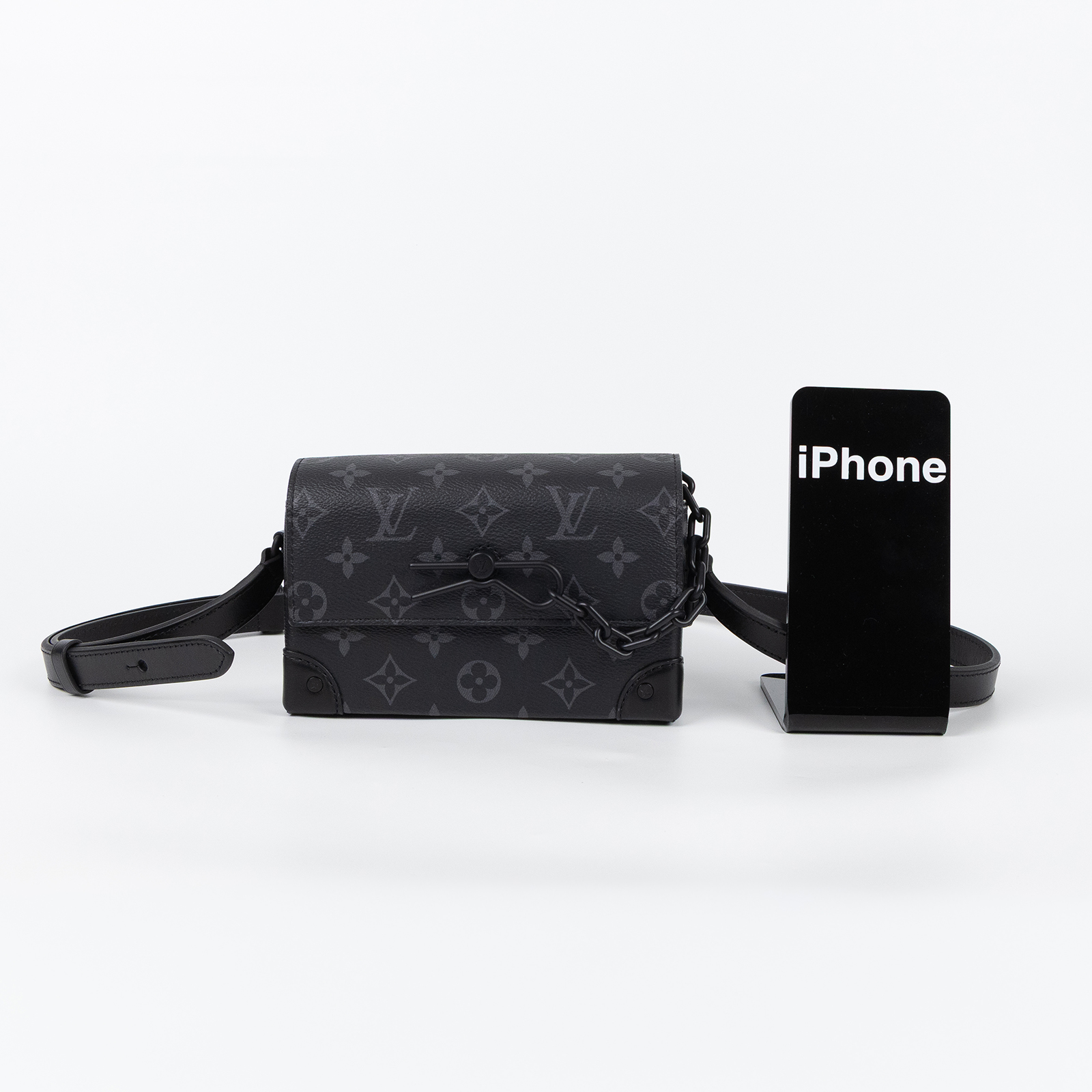 路易威登 LOUIS VUITTON Steamer 隨身錢包 肩背 M81783 晶片款 黑原花STEAMER 原廠盒子/防塵袋