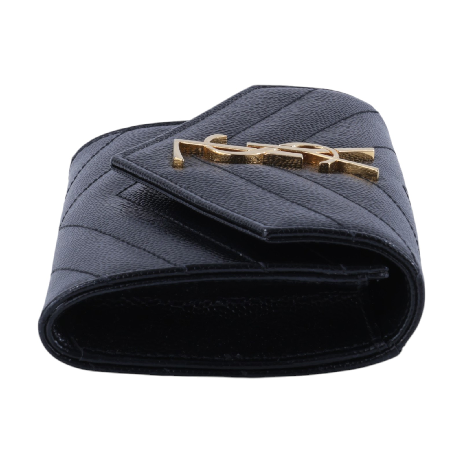 聖羅蘭 YSL SAINT LAURENT cassandre matelassé 粒面壓紋皮革 小型 信封錢包 短夾 414404BOW01  原廠盒子/防塵袋
