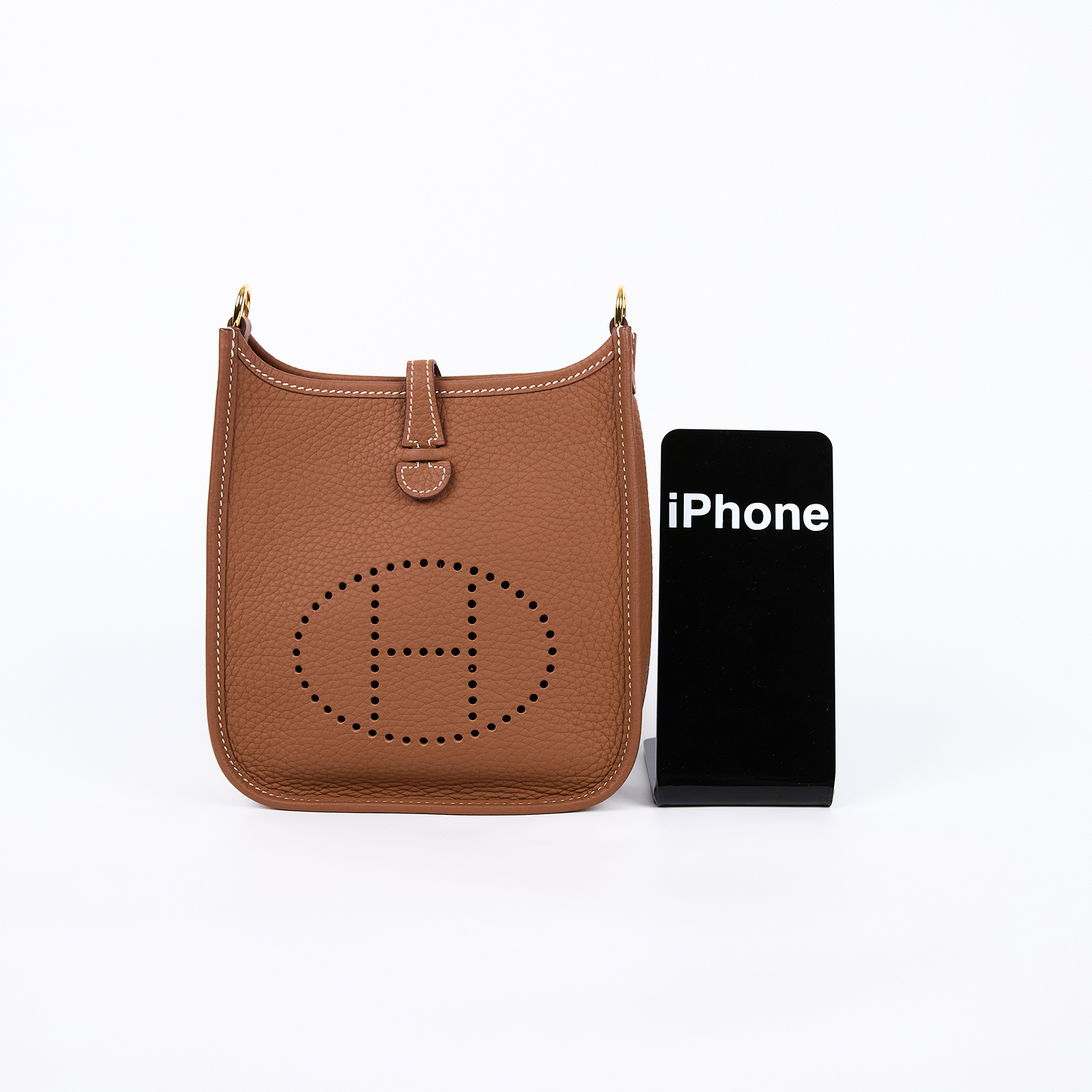 愛馬仕 Hermes Evelyne Bag Mini 伊芙琳包 Evelyne 16 EV16  W刻金棕MINI EVELYNE 防塵袋