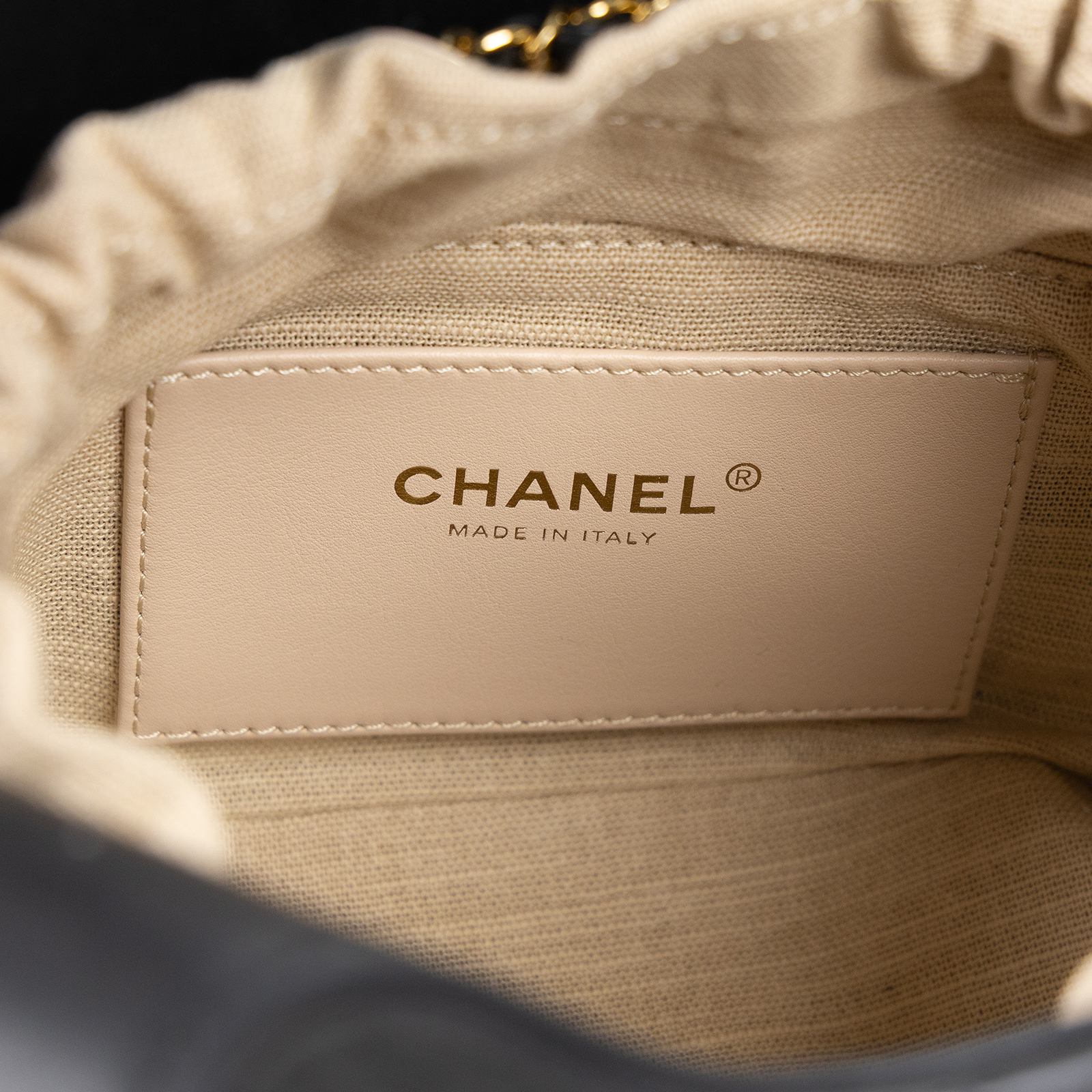 香奈兒 CHANEL 26S 小型 購物包 菜籃子 手提包 AS6132 黑金菜籃子 小 防塵袋
