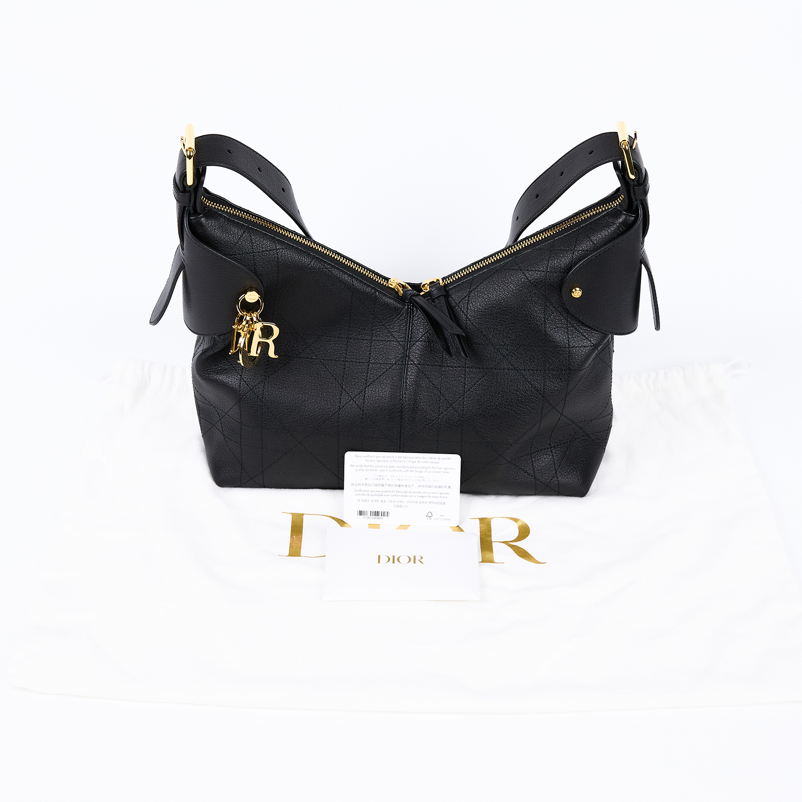 迪奧 CHRISTIAN DIOR Voyage 肩背包 流浪包 大型 M2847UNUO 黑VOYAGE肩背包 防塵袋/保證卡