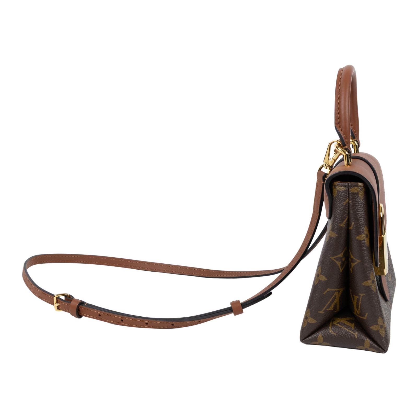路易威登 LOUIS VUITTON Locky BB 手提包 焦糖色 M44654 原花LOCKY BB 防塵袋/原廠盒子/背帶