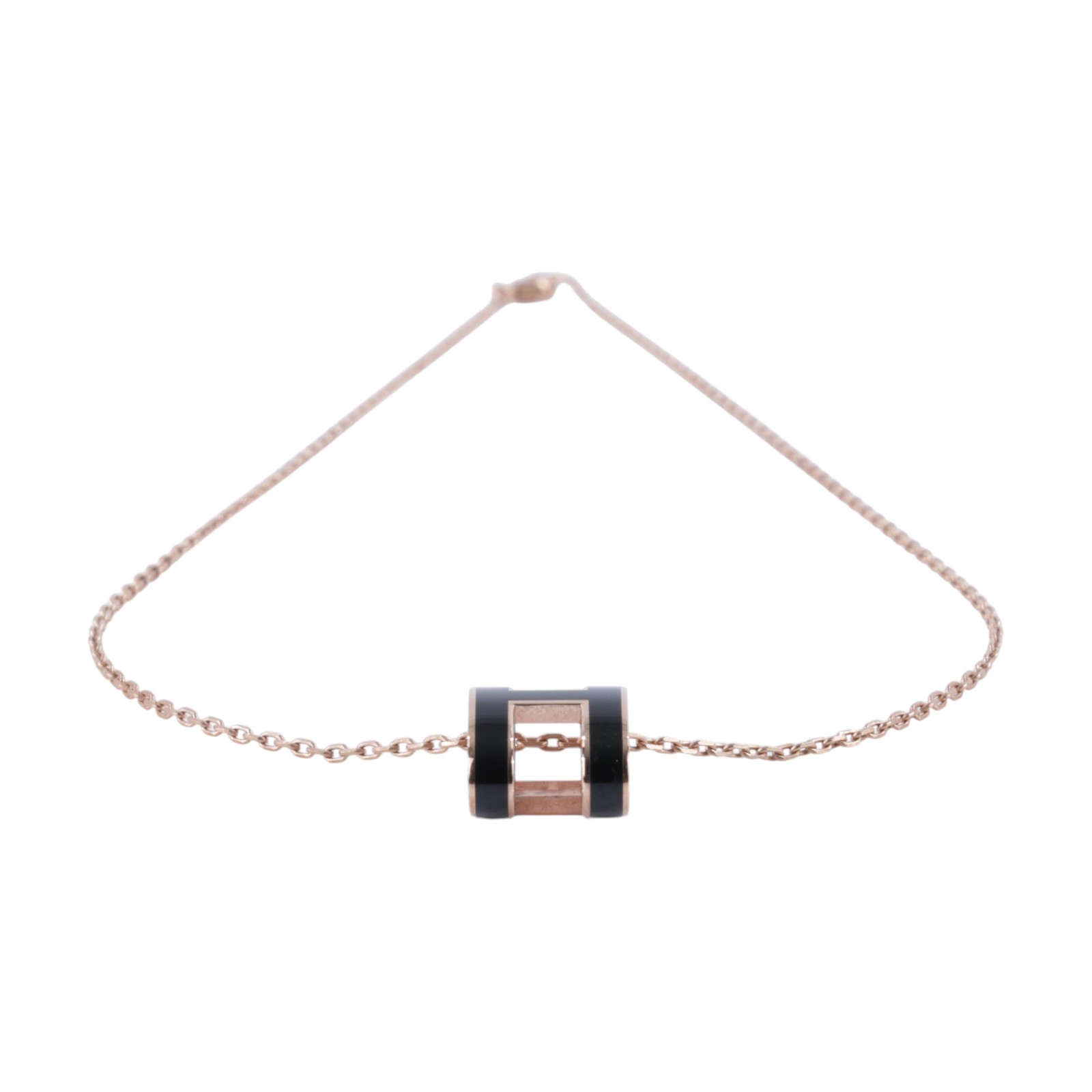 愛馬仕 Hermes Pop H 墜飾 黑色 H147991FO03 ST0188 玫瑰金色 黑POP H項鍊 大 原廠盒子/內襯