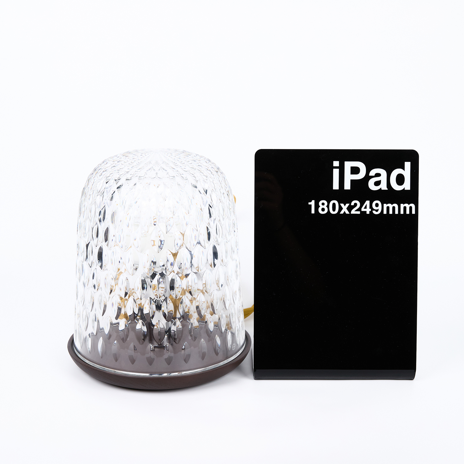 愛馬仕 Hermes St Louis Crystal Folia Dark Wood Table Lamp Folia 系列深木色水晶桌燈 Q15067600 Q00043  原廠盒子/台灣購買證明