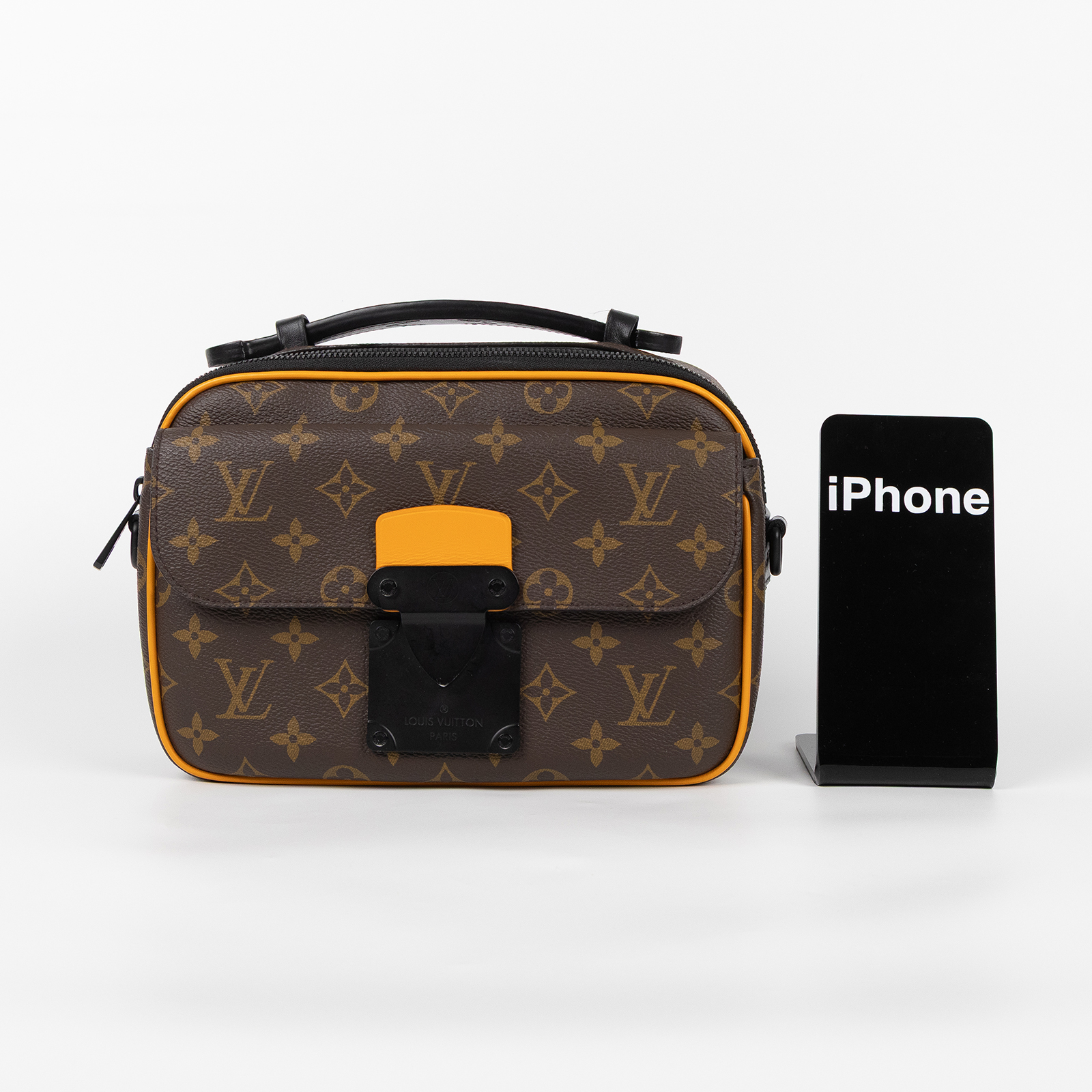 路易威登 LOUIS VUITTON S-Lock Messenger 郵差包 肩背包 斜背包 M46688 晶片款 原花S-Lock 郵差包 防塵袋/背帶
