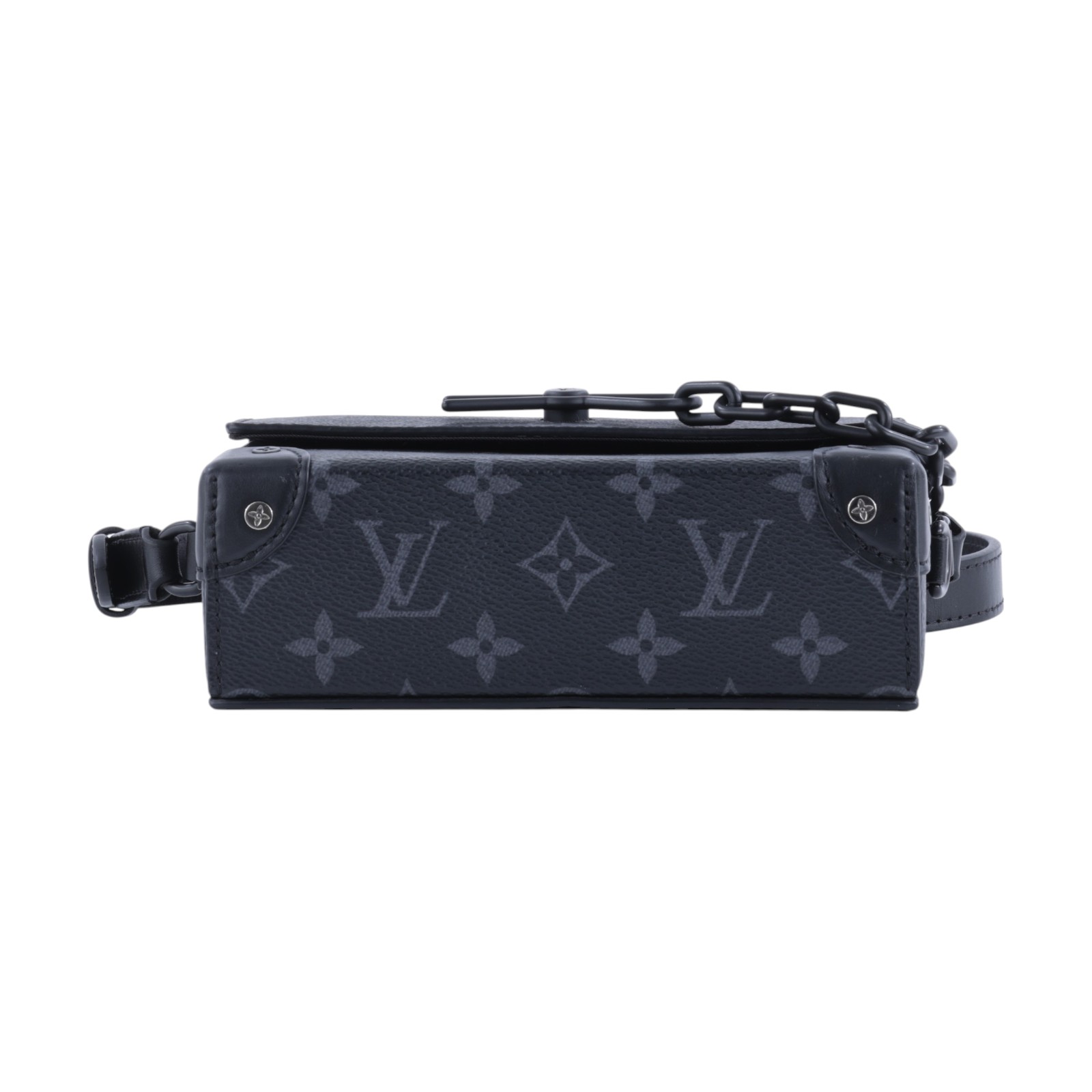 路易威登 LOUIS VUITTON Steamer 隨身錢包 肩背 M81783 晶片款 黑原花STREAMER肩背包 原廠盒子/防塵袋