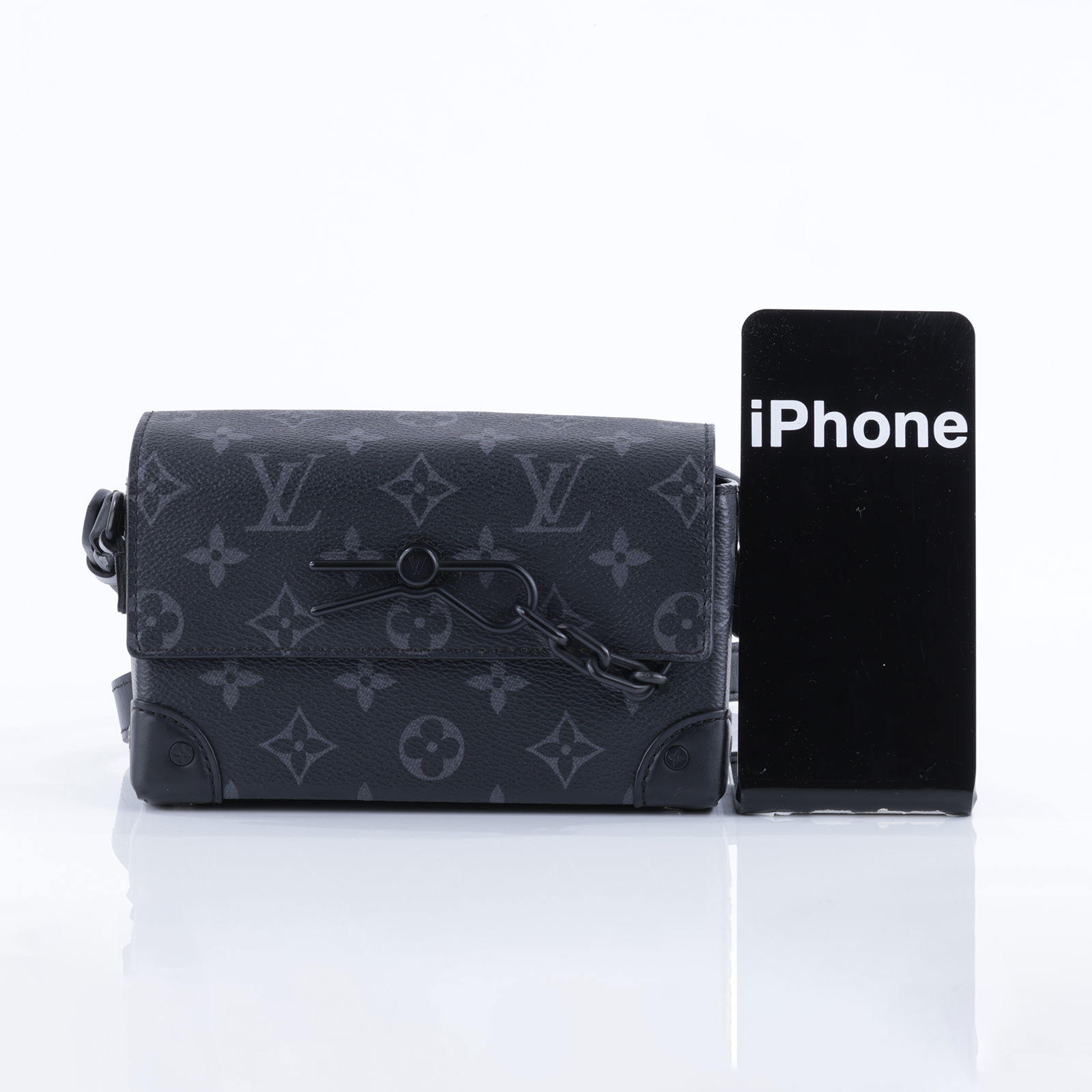 路易威登 LOUIS VUITTON Steamer 隨身錢包 肩背 M81783 晶片款 黑原花STREAMER肩背包 原廠盒子/防塵袋
