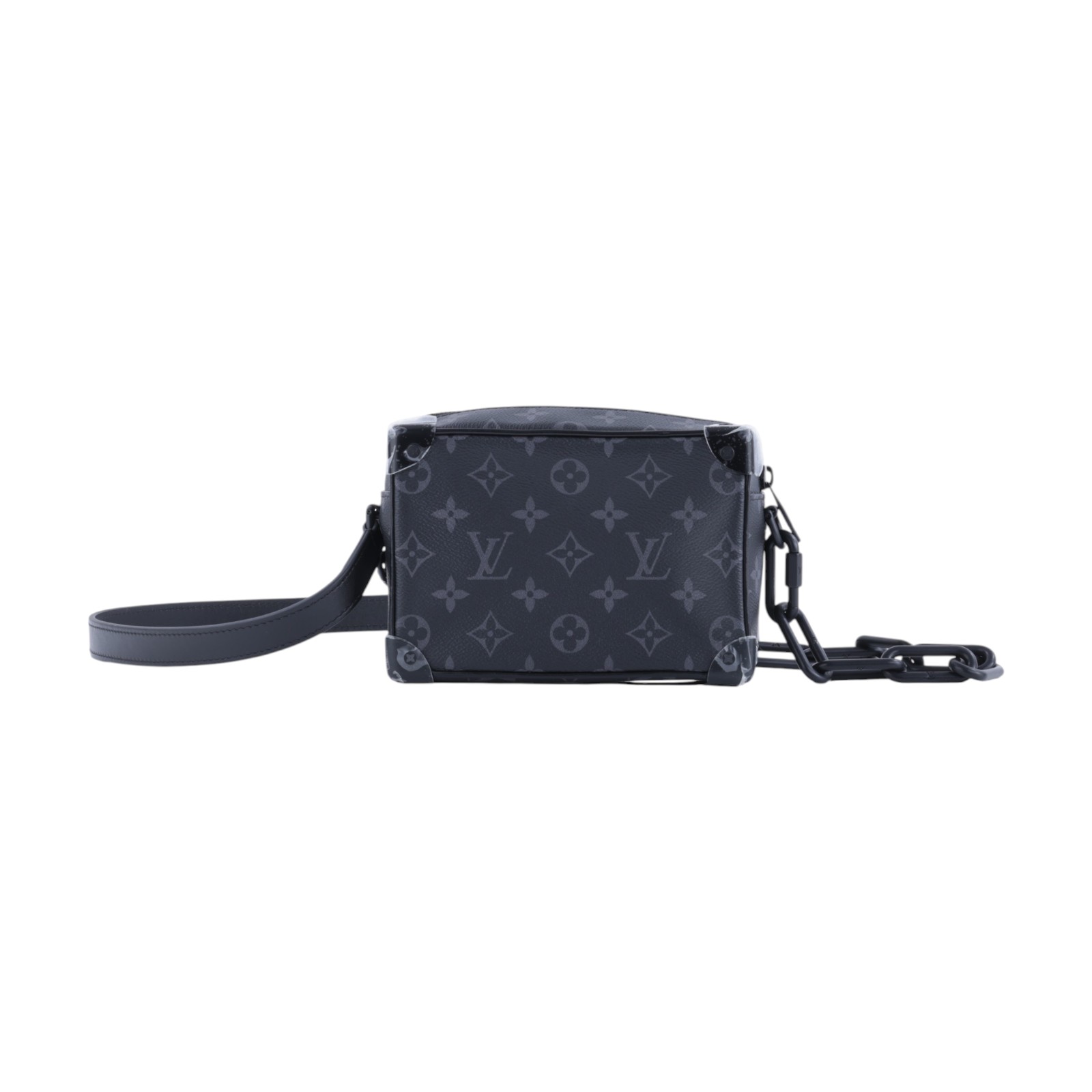 路易威登 LOUIS VUITTON Mini Soft Trunk 迷你 隨身包 黑色 M44735 晶片款  原廠盒子/防塵袋