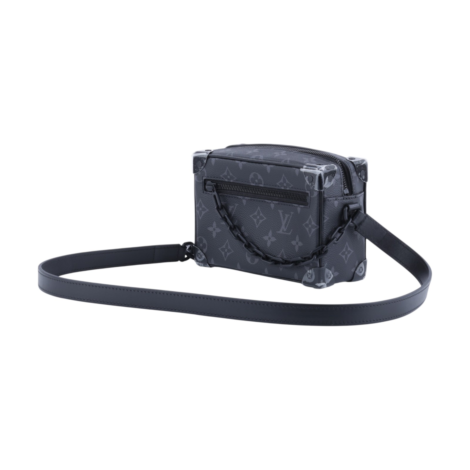 路易威登 LOUIS VUITTON Mini Soft Trunk 迷你 隨身包 黑色 M44735 晶片款  原廠盒子/防塵袋