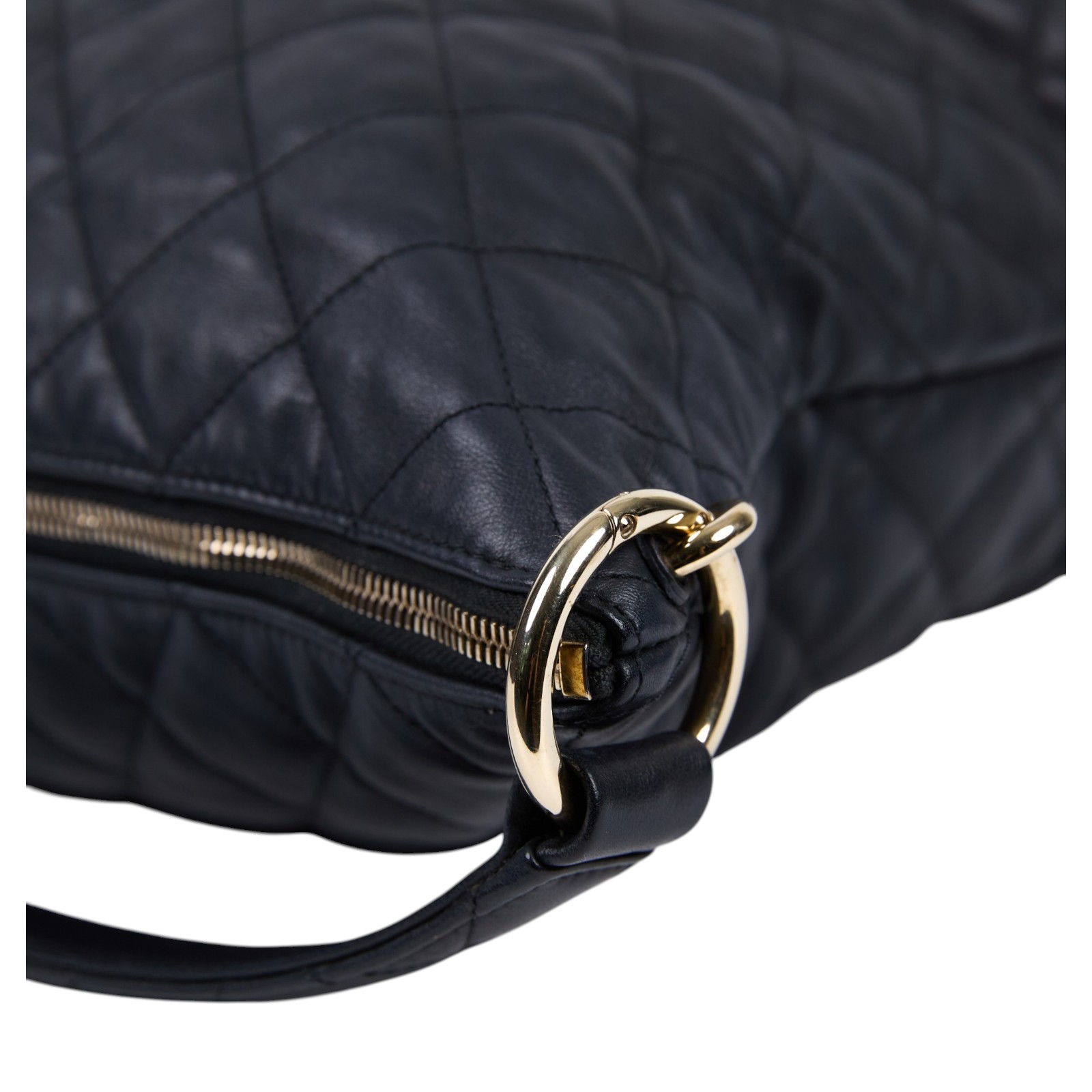 香奈兒 CHANEL Coco Mellow Maxi Hobo 流浪包 大型  晶片款 黑大托特包 內袋
