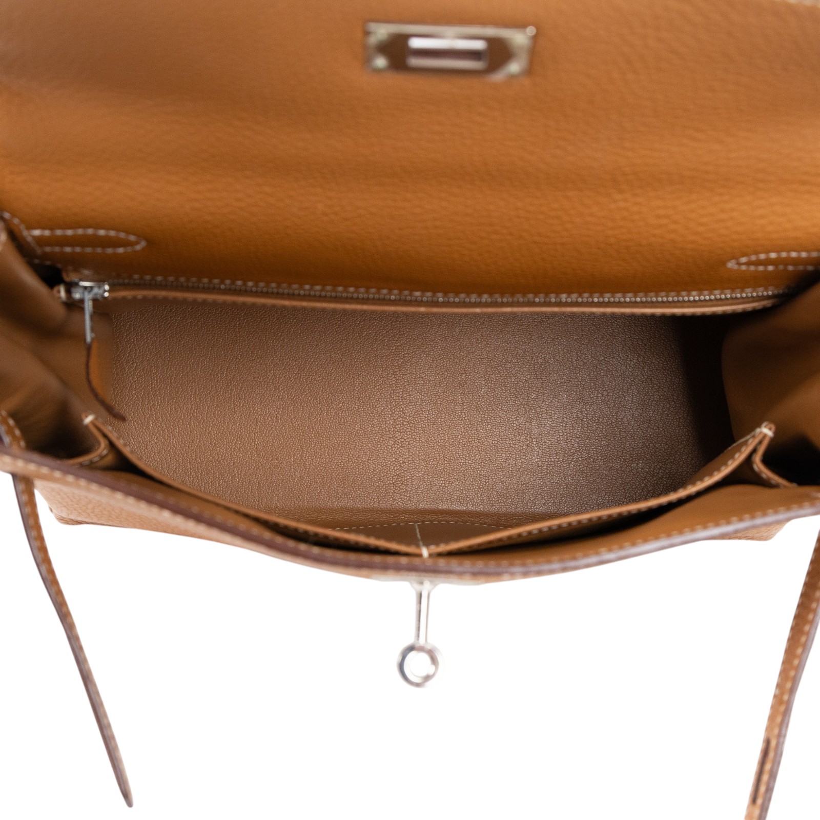 愛馬仕 Hermes Kelly Bag 凱莉包 28 KL28 □J N36 □J刻 金棕KELLY28 原廠盒子/防塵袋/背帶/鎖組/雨衣