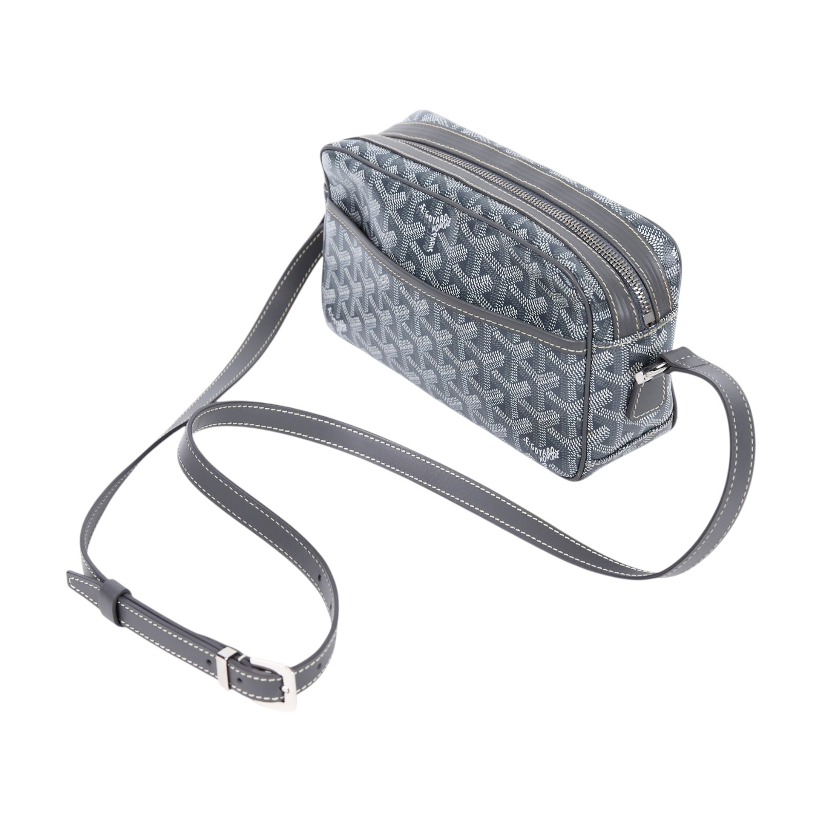 高雅德 GOYARD Cap-Vert PM Bag 肩背 斜背包 CAPVE2PMLTY 灰CAP-VERT 防塵袋