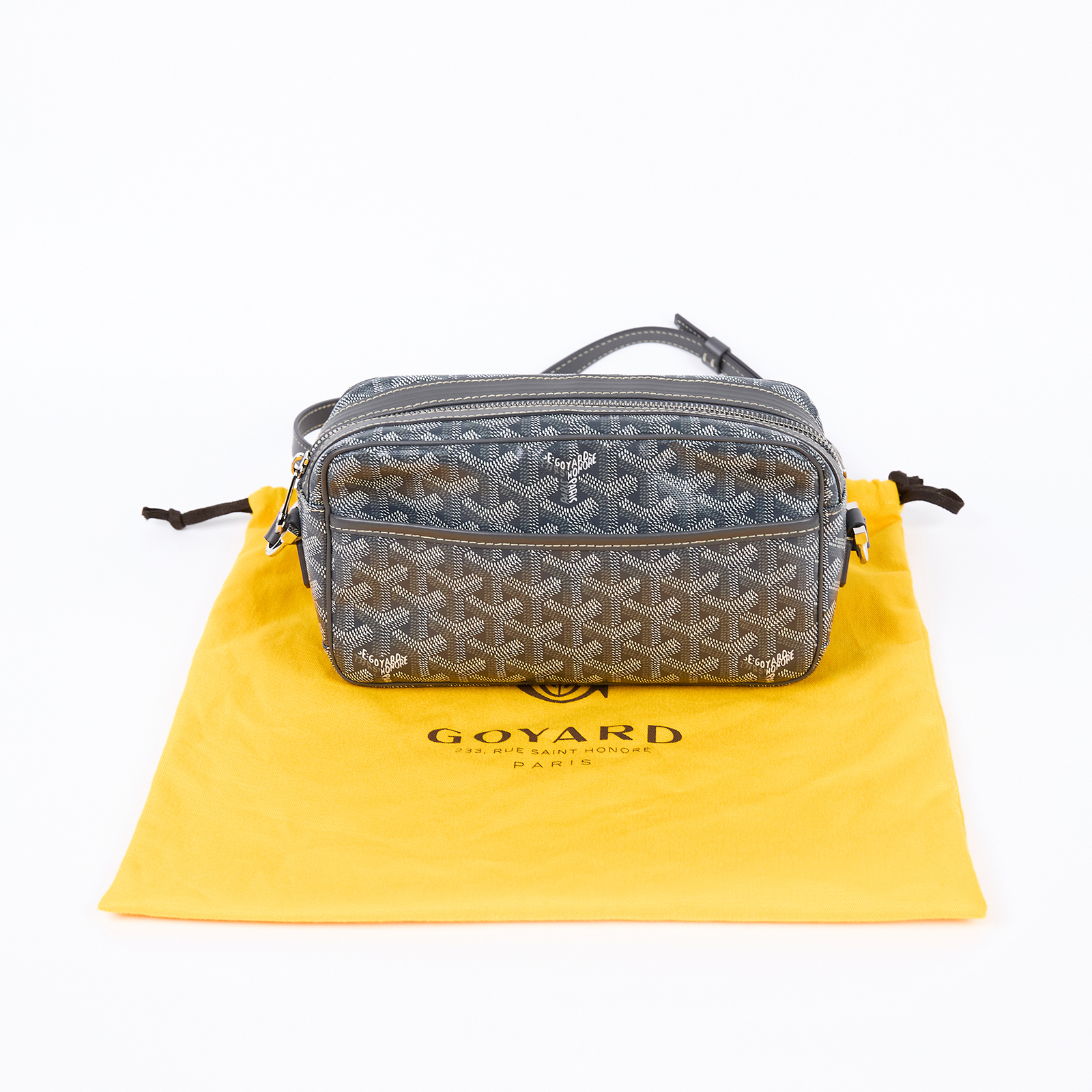 高雅德 GOYARD Cap-Vert PM Bag 肩背 斜背包 CAPVE2PMLTY 灰CAP-VERT 防塵袋