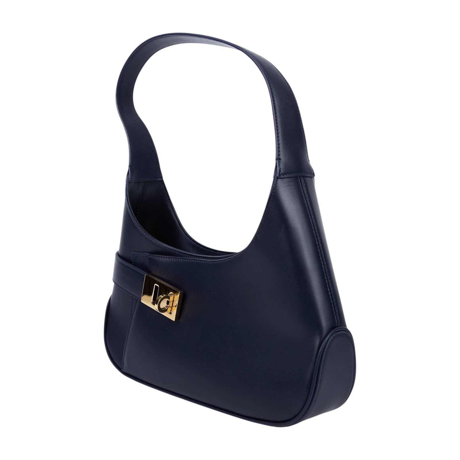 菲拉格慕 SALVATORE FERRAGAMO Gancini HOBO 肩背包 小型 AQ-21-0348 深藍HOBO 防塵袋