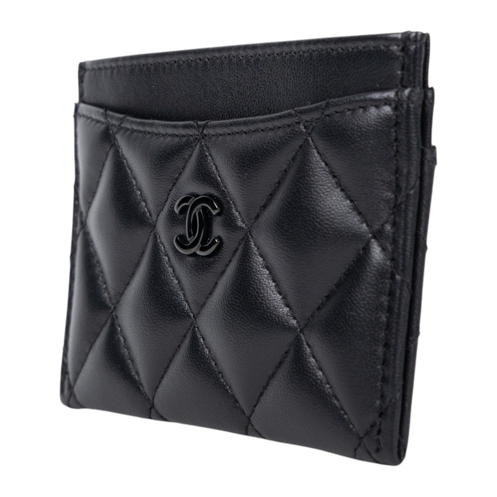 香奈兒 CHANEL CC LOGO 經典卡片夾 AP0213 晶片款 黑羊SO BLACK卡夾 原廠盒子/防塵袋