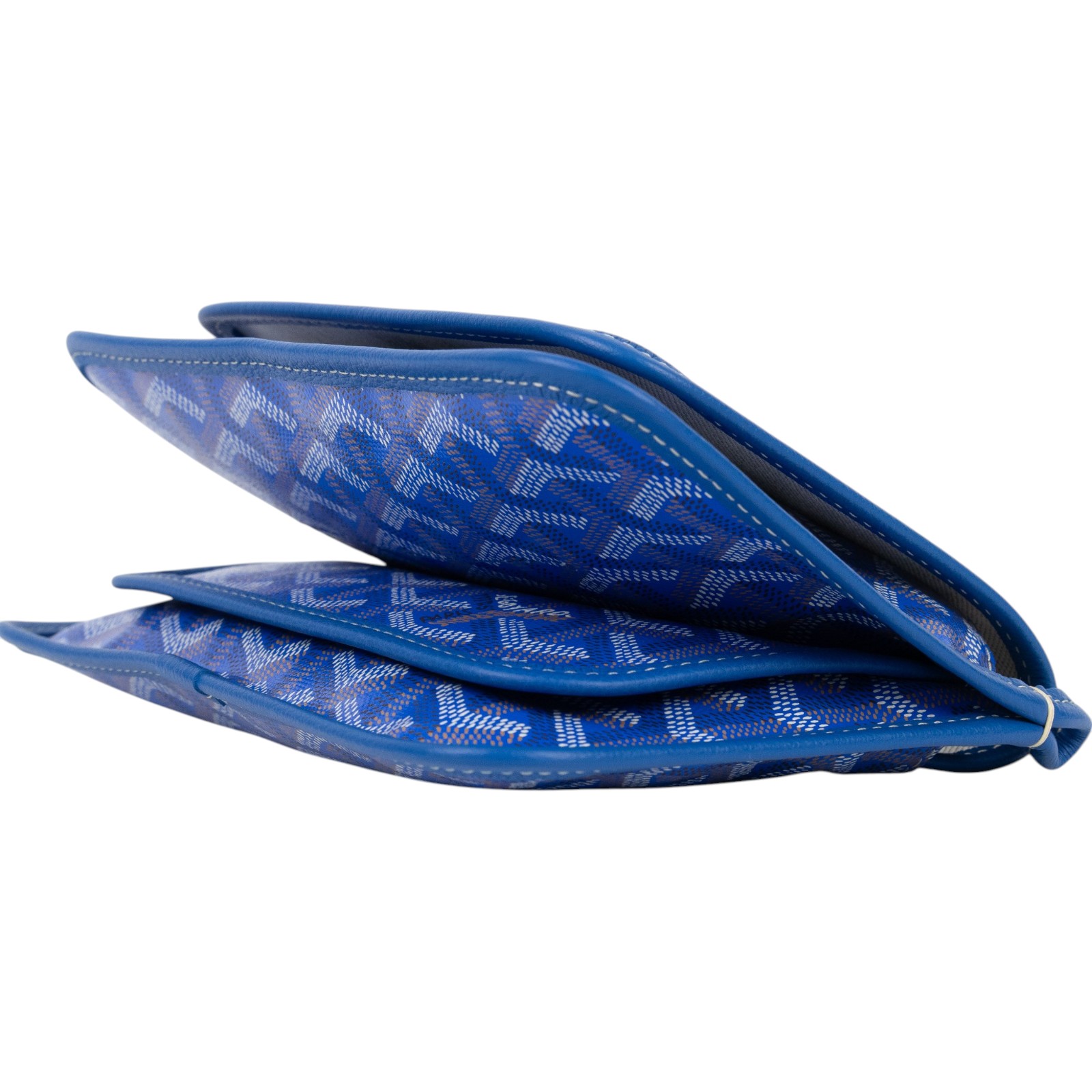 高雅德 GOYARD Plumet Pocket Wallet 肩背 隨身錢包 PLUMETPMLTY 藍PLUMET 防塵袋