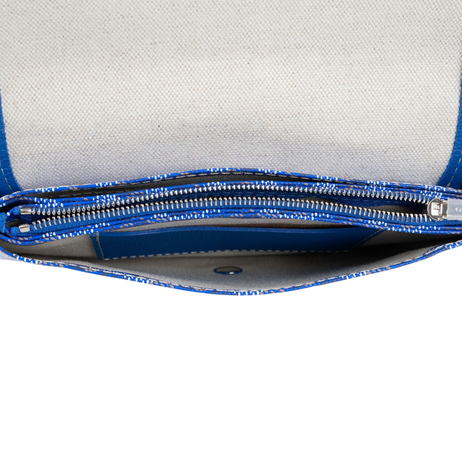 高雅德 GOYARD Plumet Pocket Wallet 肩背 隨身錢包 PLUMETPMLTY 藍PLUMET 防塵袋