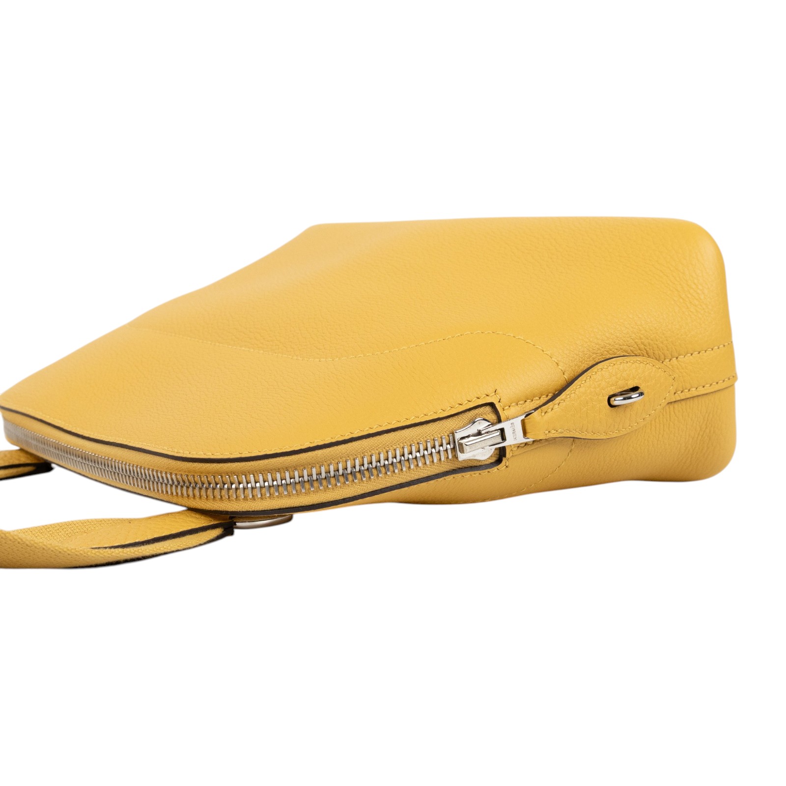 愛馬仕 Hermes Bolide 郵差包 柏莉包 銀色五金 稻草黃色 H086958CK1A /KSA763KX  原廠盒子/防塵袋/購買證明/鎖組/發票