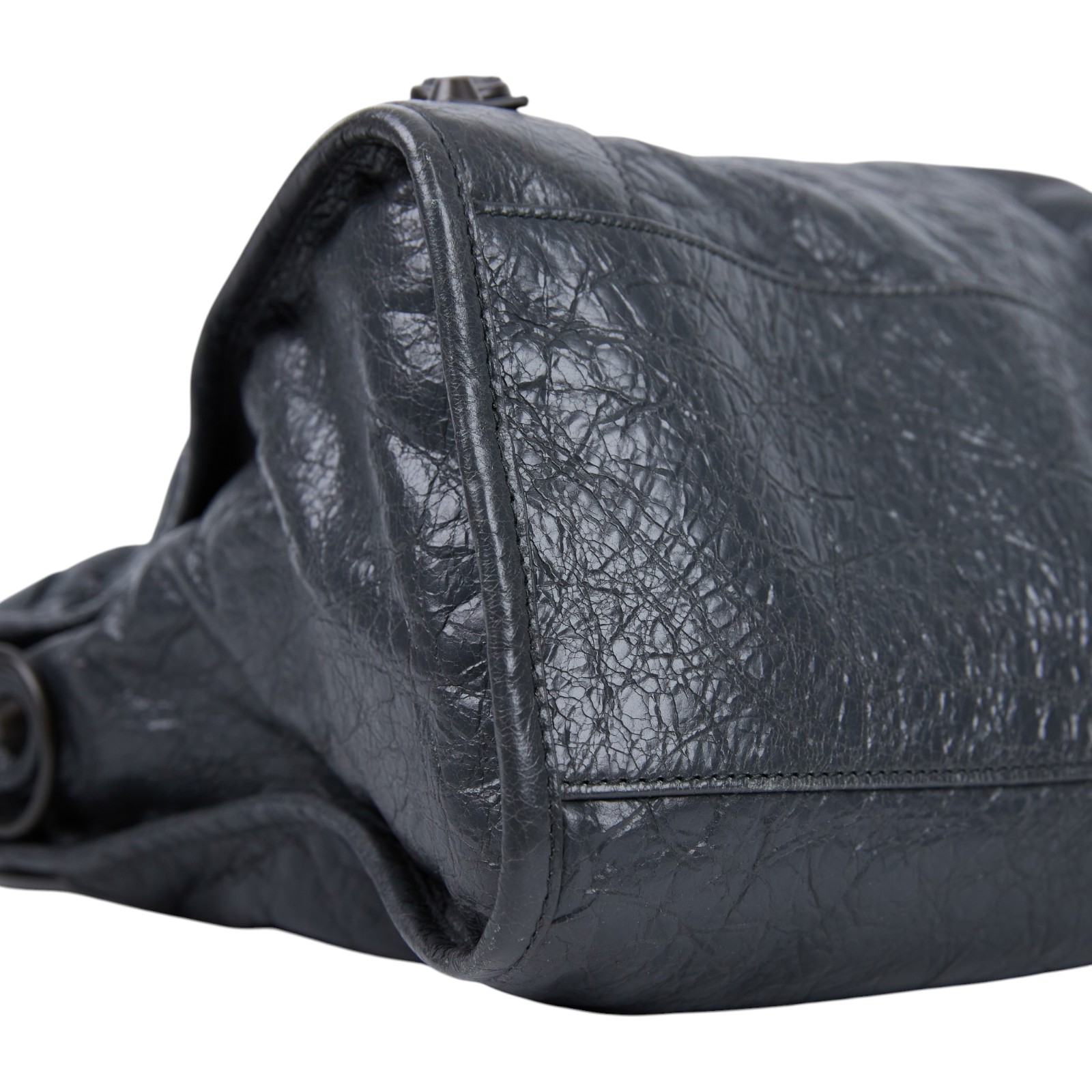 巴黎世家 BALENCIAGA Le City 機車包 中型 手提包 肩背包 8230582ABEK 灰LE CITY 中號 防塵袋/購買證明/背帶