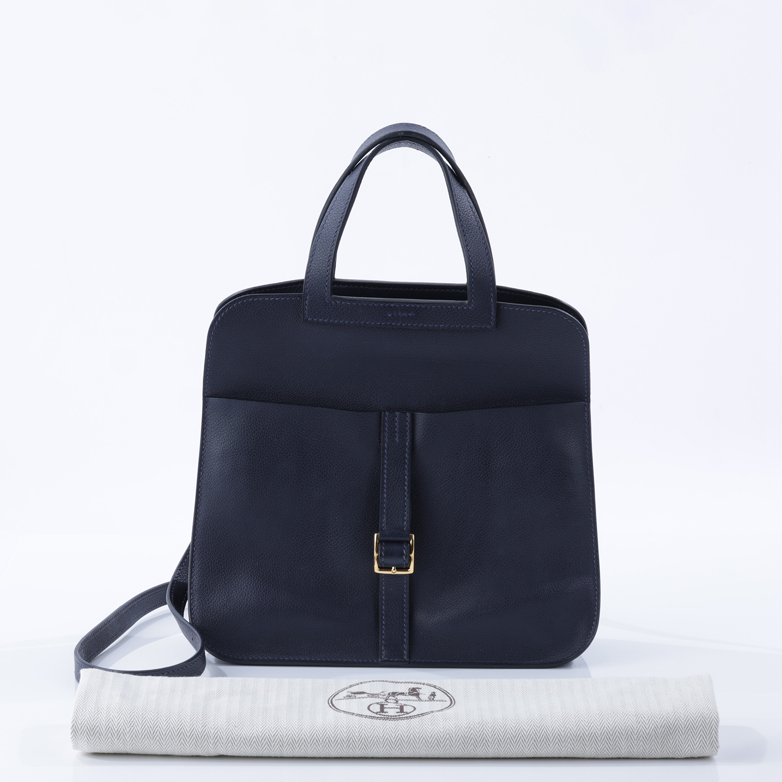 愛馬仕 Hermes Halzan 25 手拿 手提 肩背 斜背包 HZ25 U BT 004 TD U刻藍HALZAN25 防塵袋